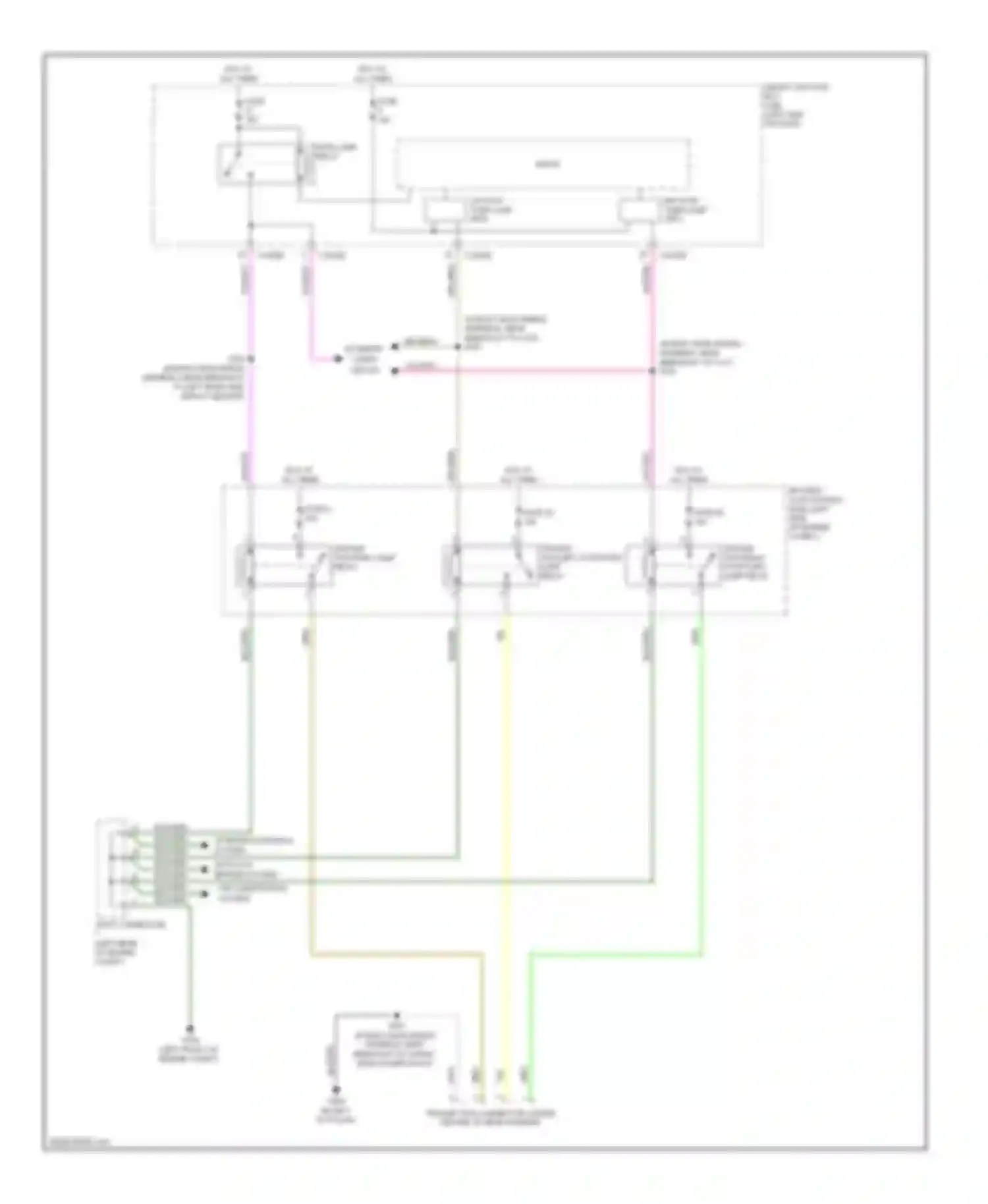 Wiring diagram gry/brn for Ford Edge I (2006-2010)