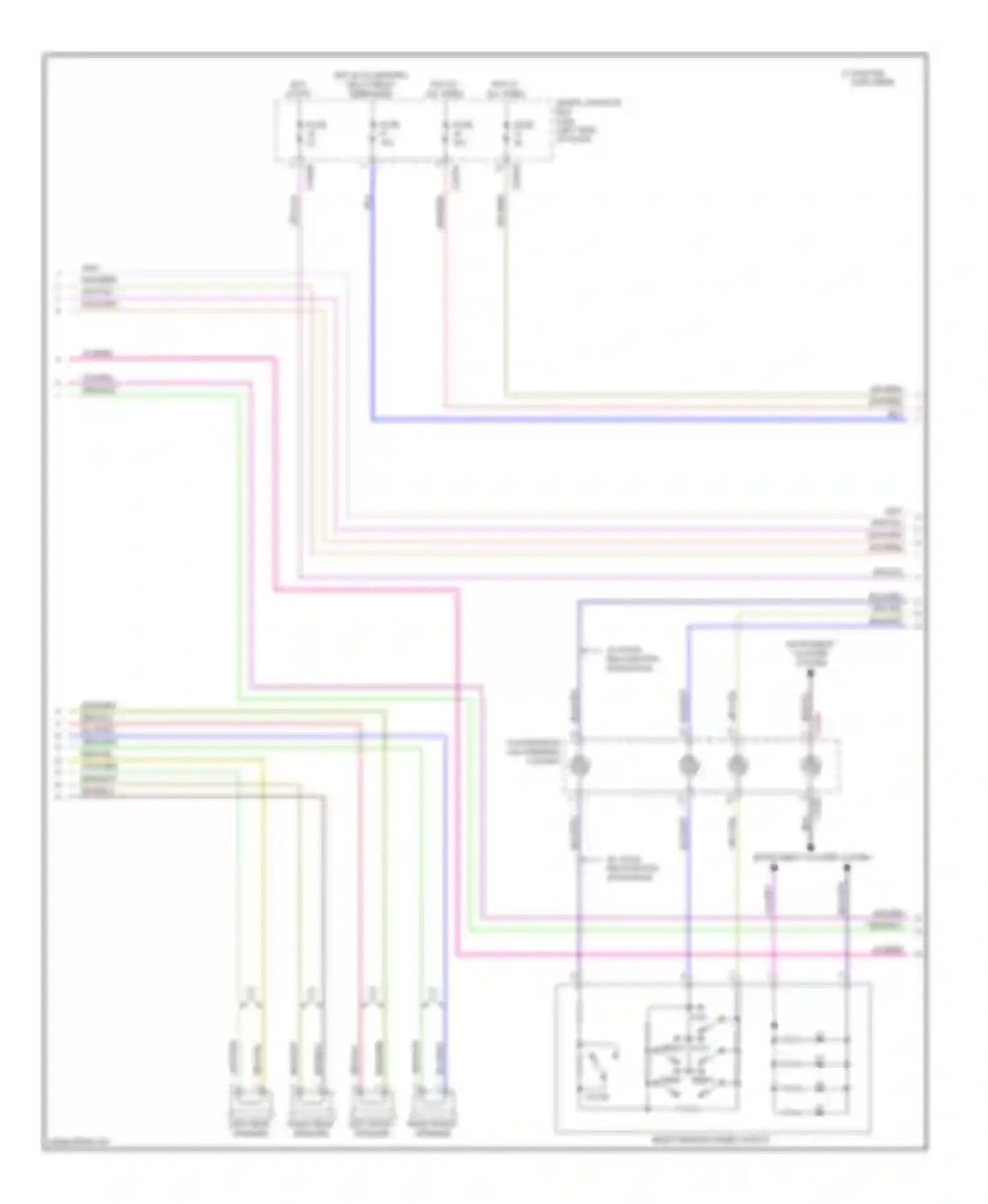 Wiring diagram hot in for Ford Edge I (2006-2010) (3 of 3)