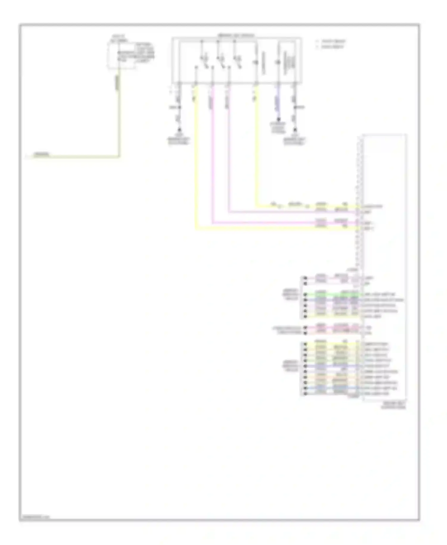 Wiring diagram battery junction for Ford Edge I (2006-2010)