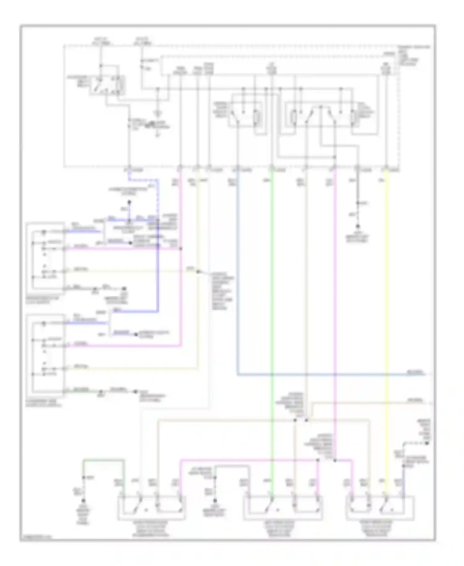 Wiring diagram (in body main wiring harness, near breakout for Ford Edge I (2006-2010)