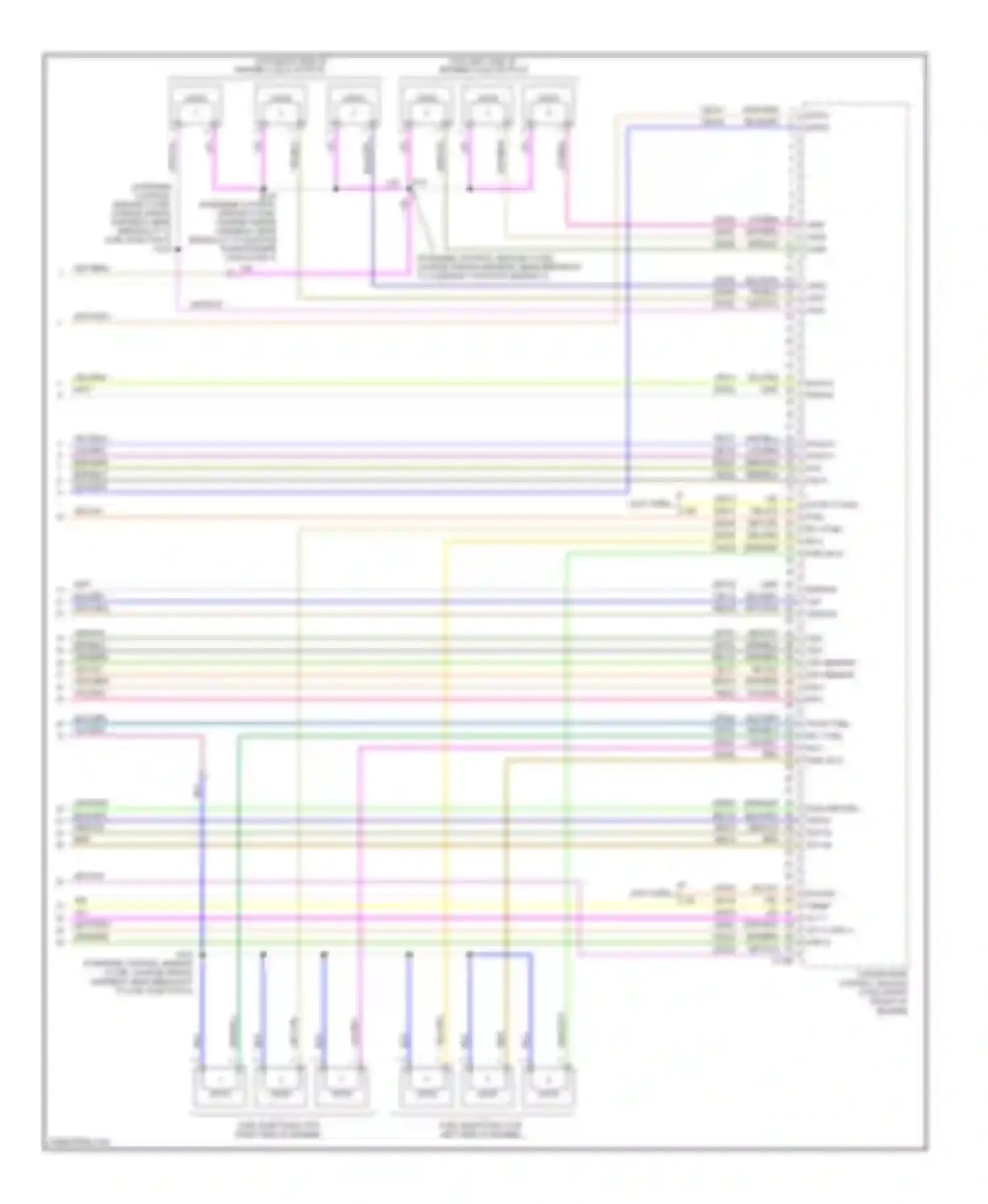Wiring diagram pcvhc tacm+ fuel inj 2 fuel inj 4 fuel inj 6 for Ford Edge I (2006-2010) (1 of 1)
