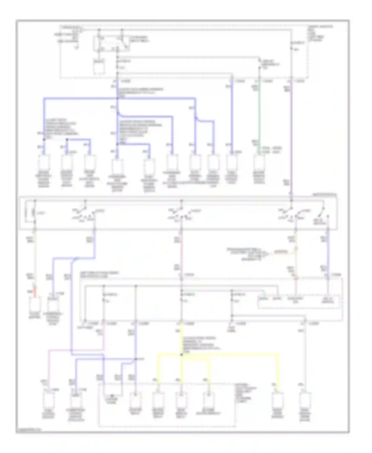 Wiring diagram roof opening panel motor assembly for Ford Edge I (2006-2010) (3 of 4)