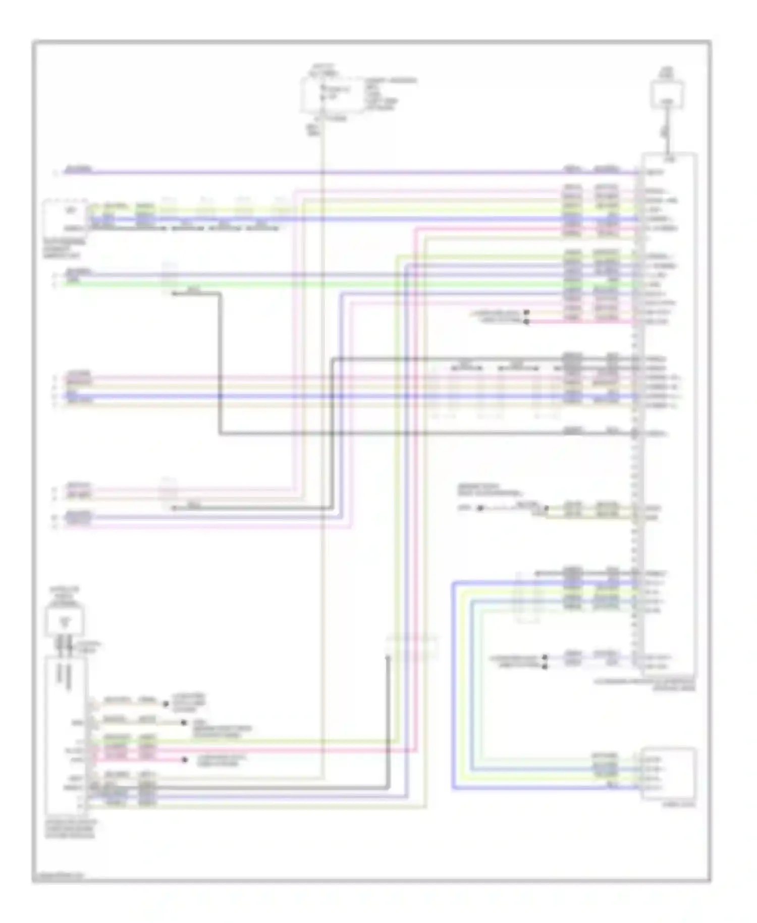 Wiring diagram satellite digital audio receiver system module for Ford Edge I (2006-2010) (1 of 1)