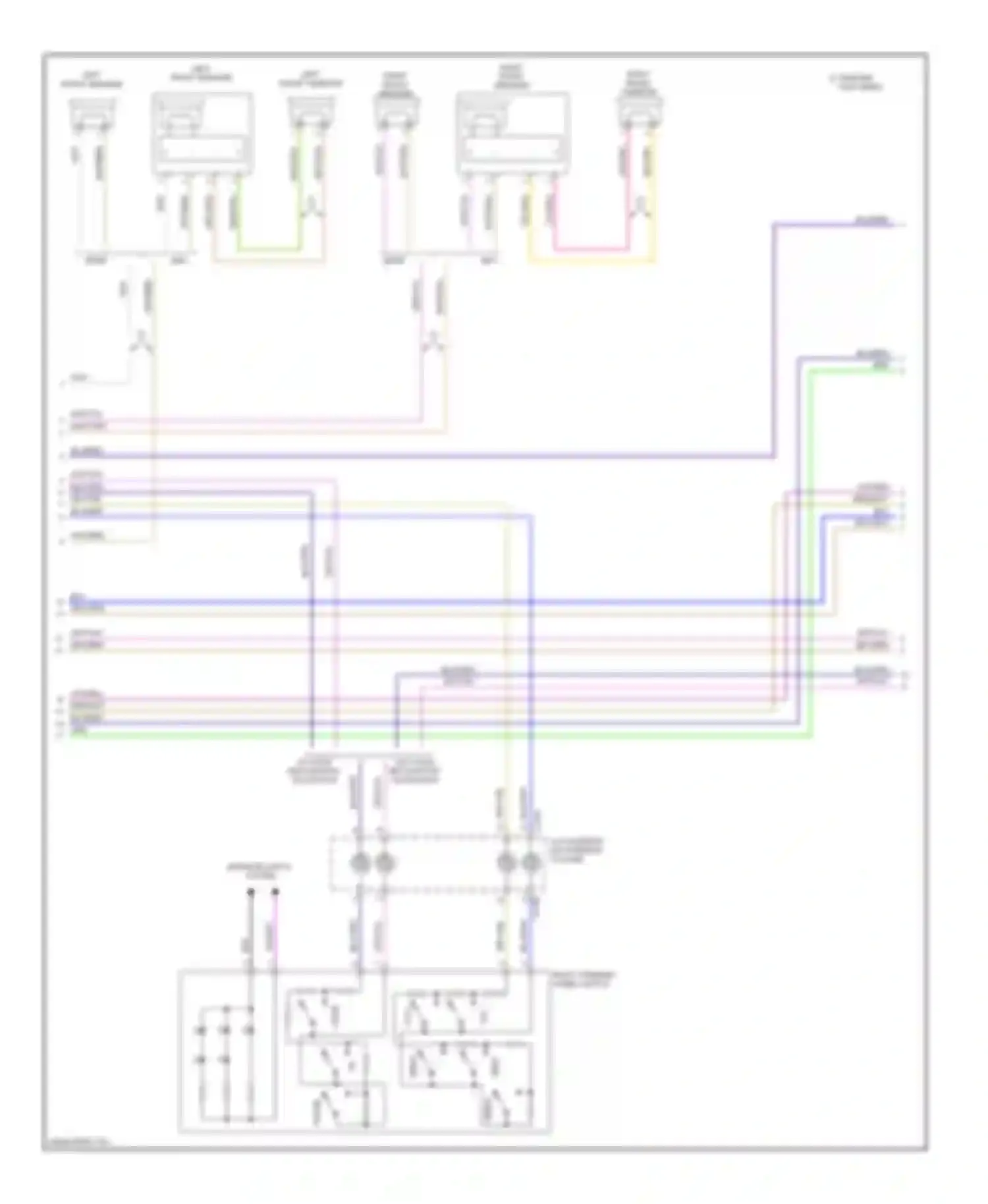 Wiring diagram w/o voice recognition navigation for Ford Edge I (2006-2010) (1 of 1)