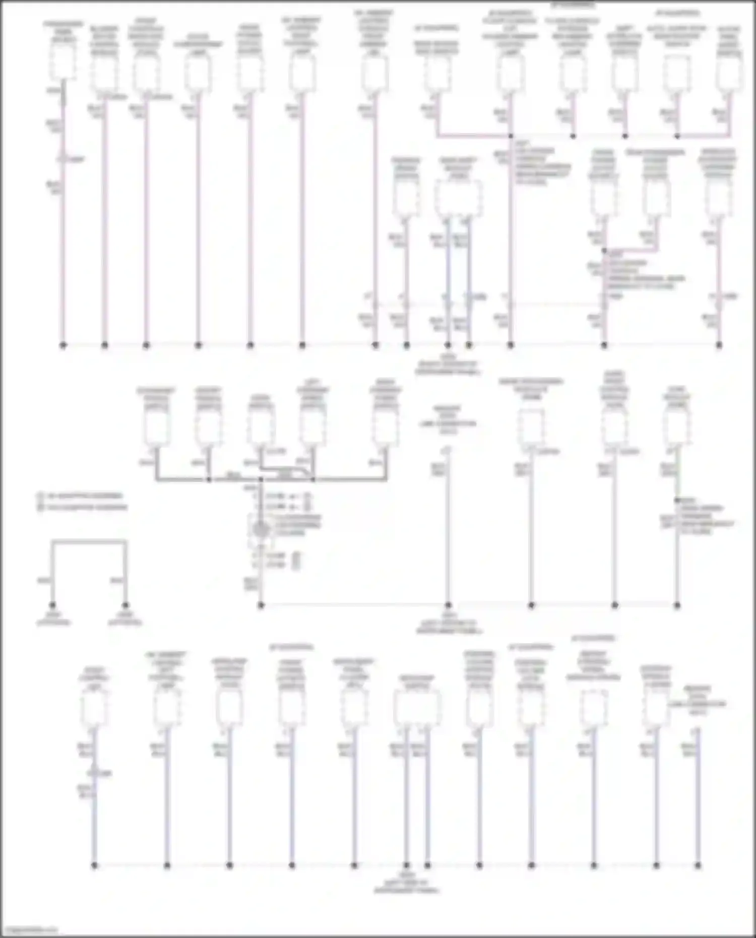Edge Ford II facelift (2018-2023): Ground distribution circuit (2 of 5)