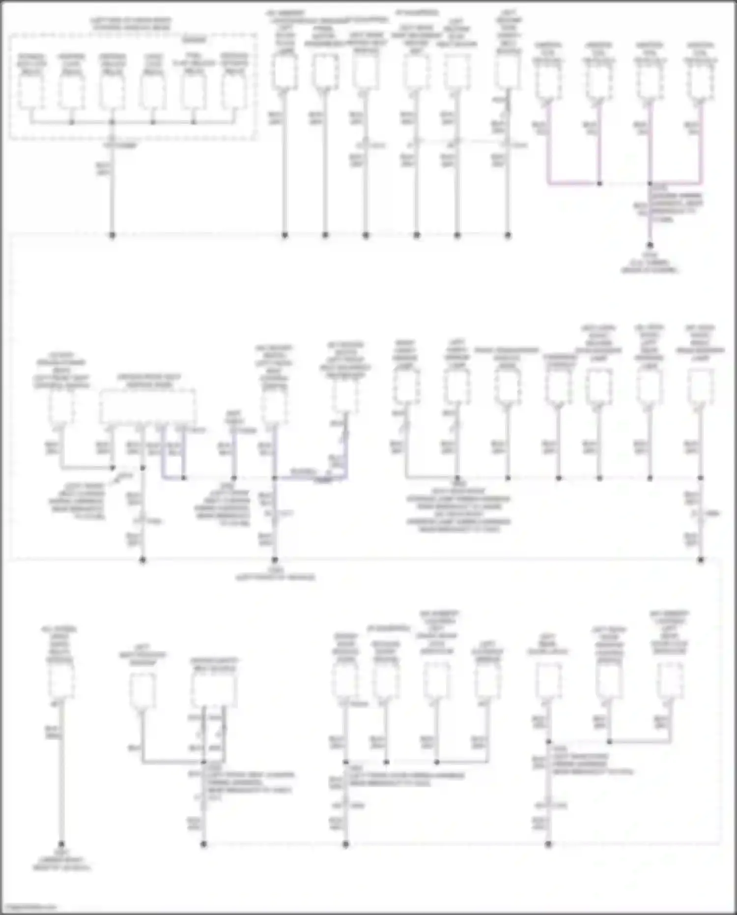 Edge Ford II facelift (2018-2023): Ground distribution circuit (3 of 5)