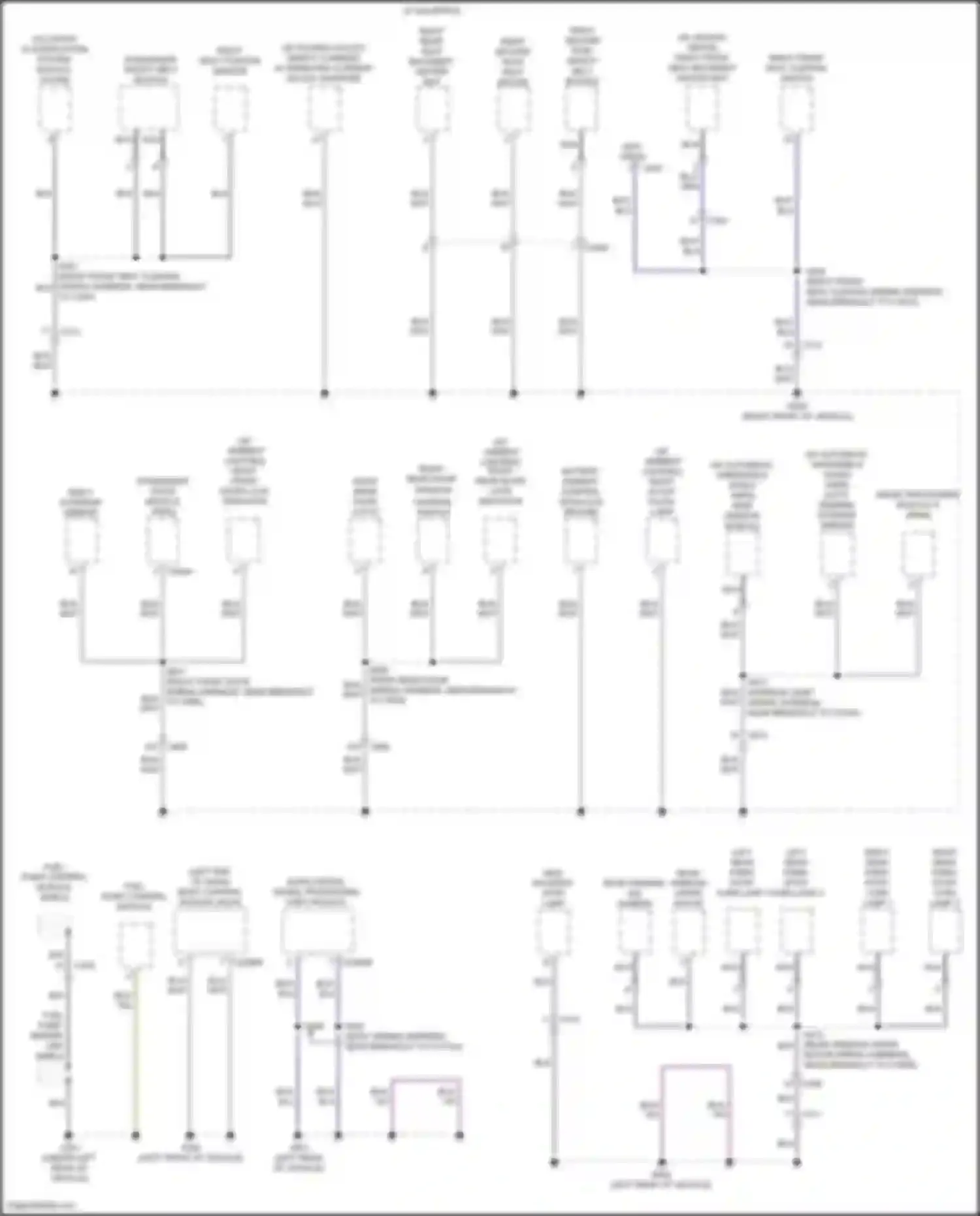 Edge Ford II facelift (2018-2023): Ground distribution circuit (4 of 5)
