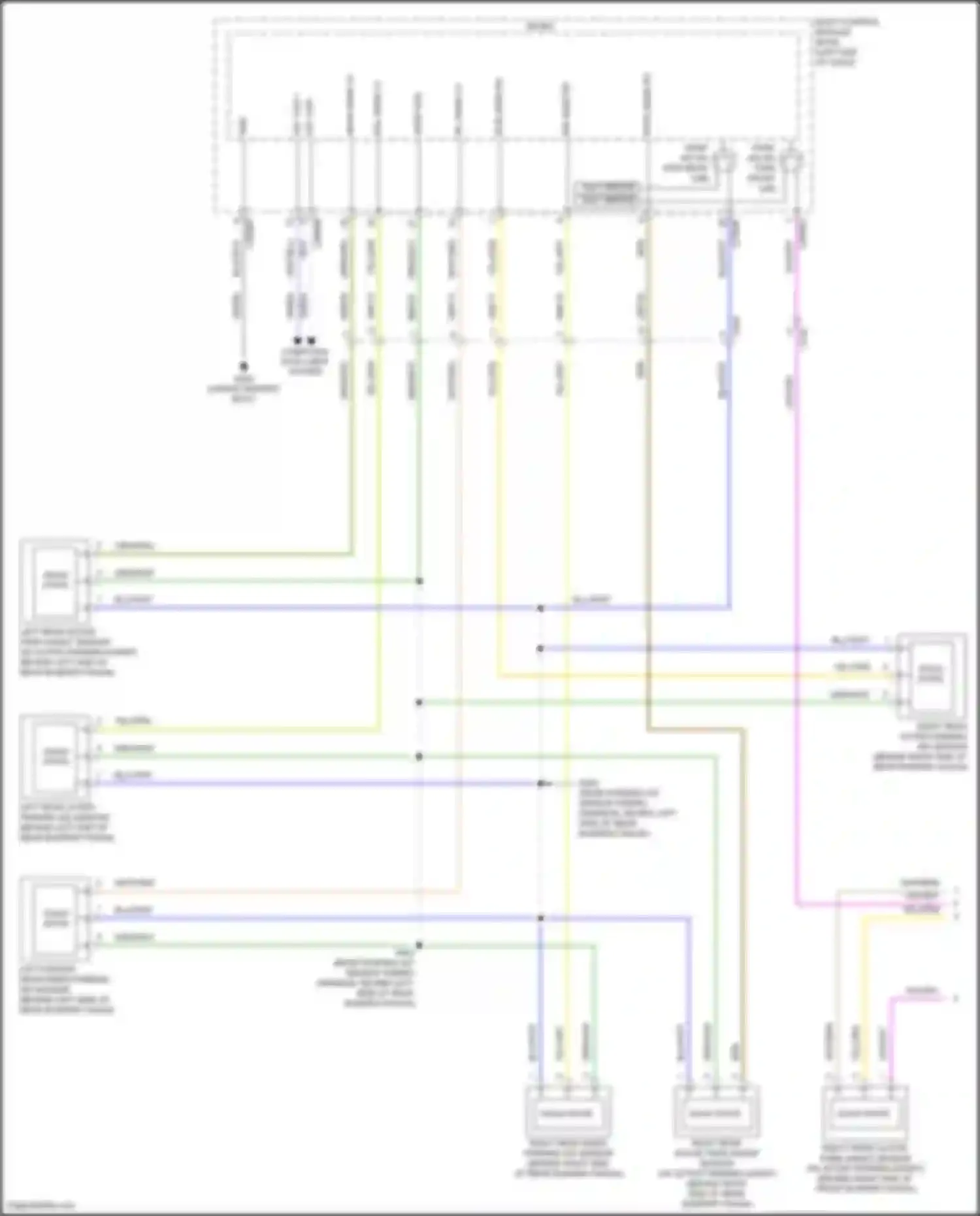 Edge Ford II facelift (2018-2023): Parking assistant circuit (1 of 2)