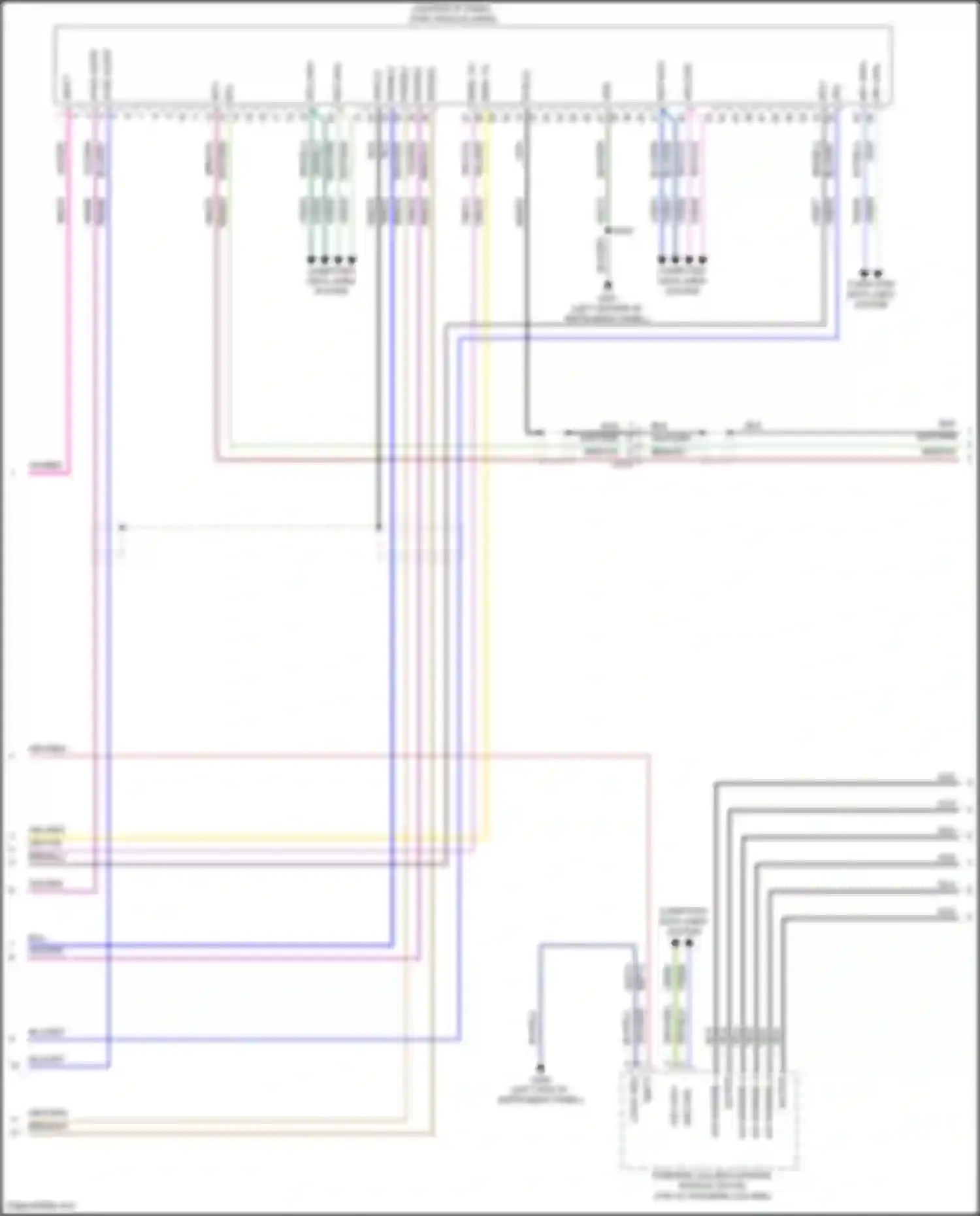 Edge Ford II facelift (2018-2023): Radio circuit, w/o touch screen (3 of 4)