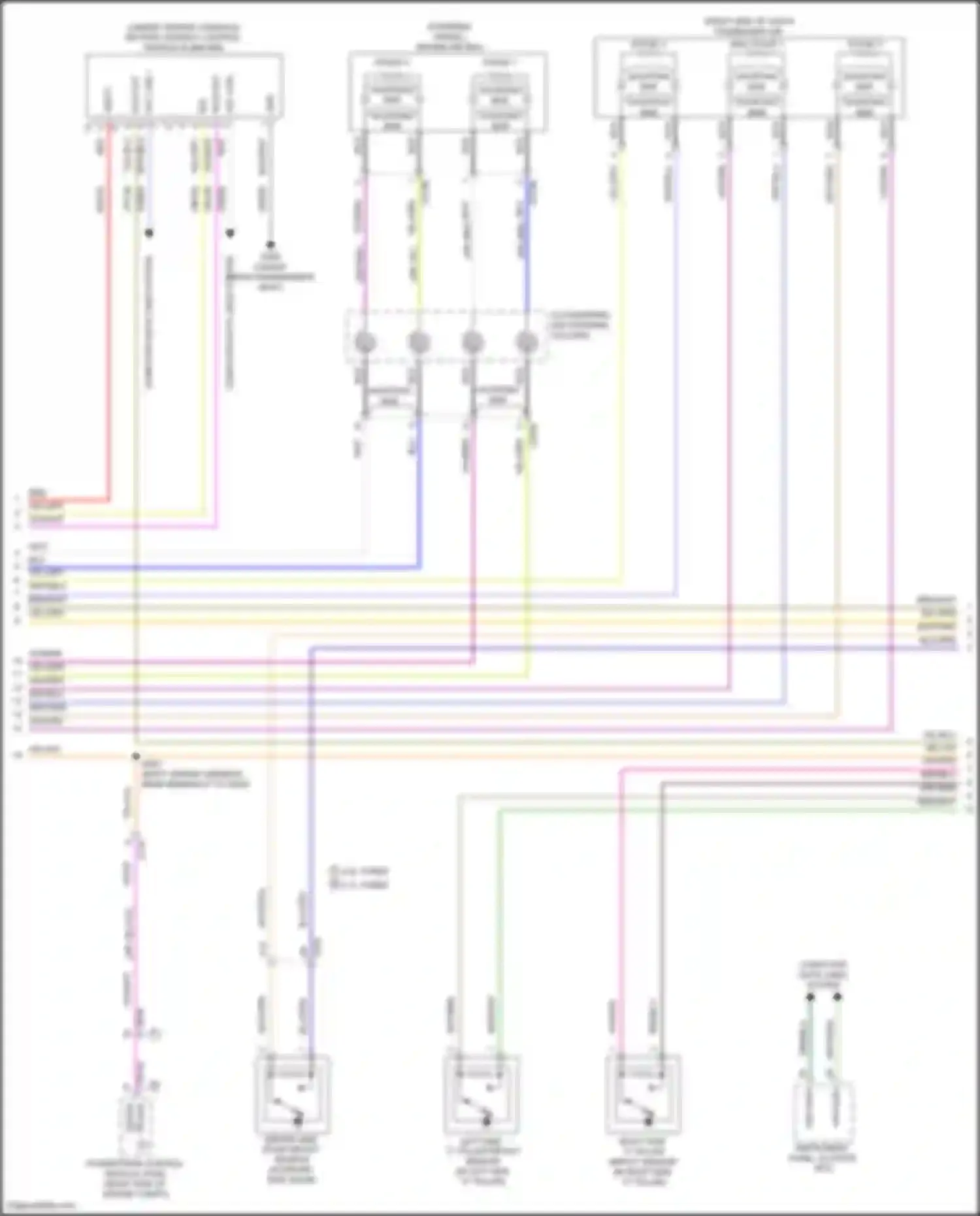 Edge Ford II facelift (2018-2023): Supplemental restraints circuit (2 of 4)