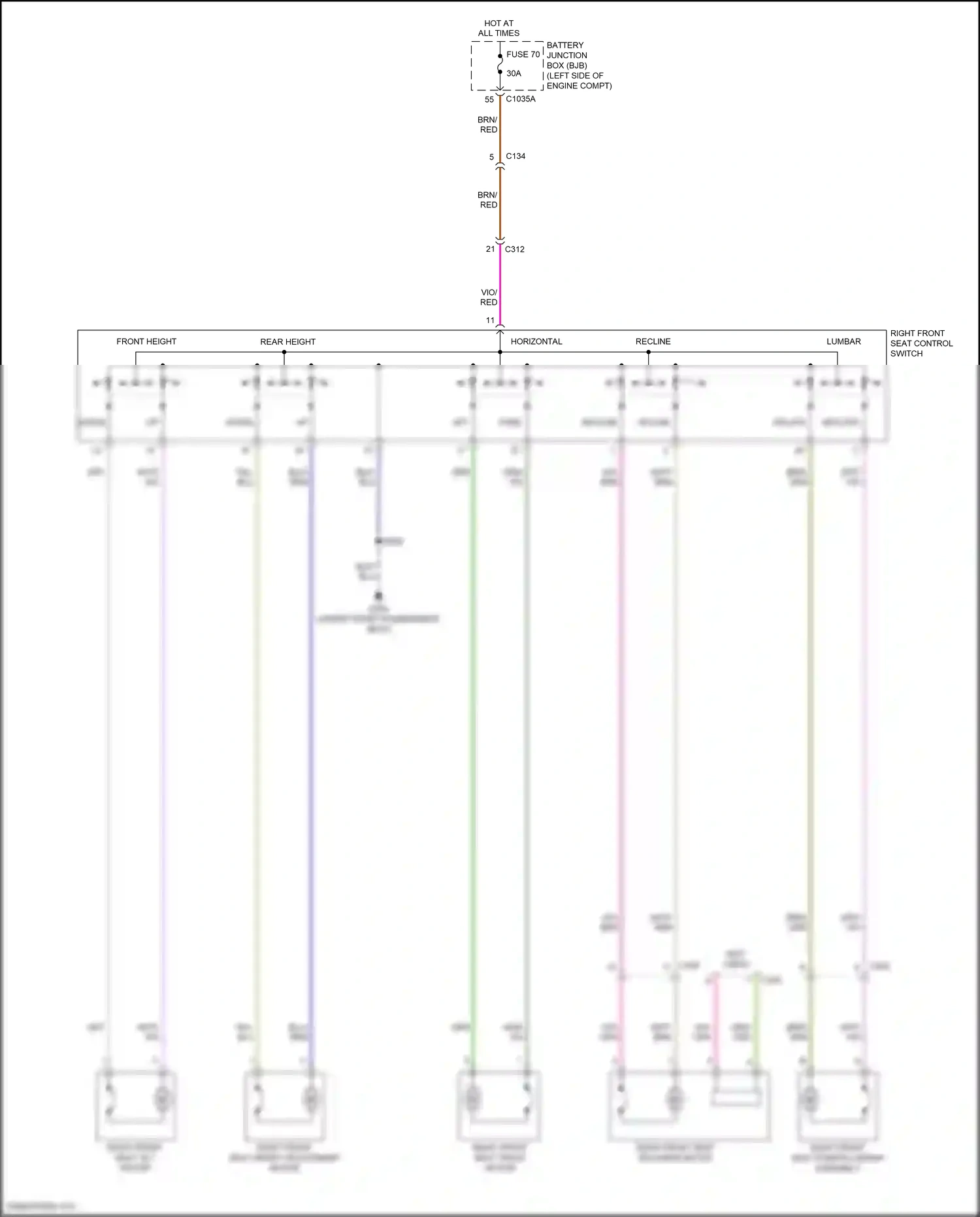 Wiring diagram blu for Ford Edge II facelift (2018-2023) (38 of 73)