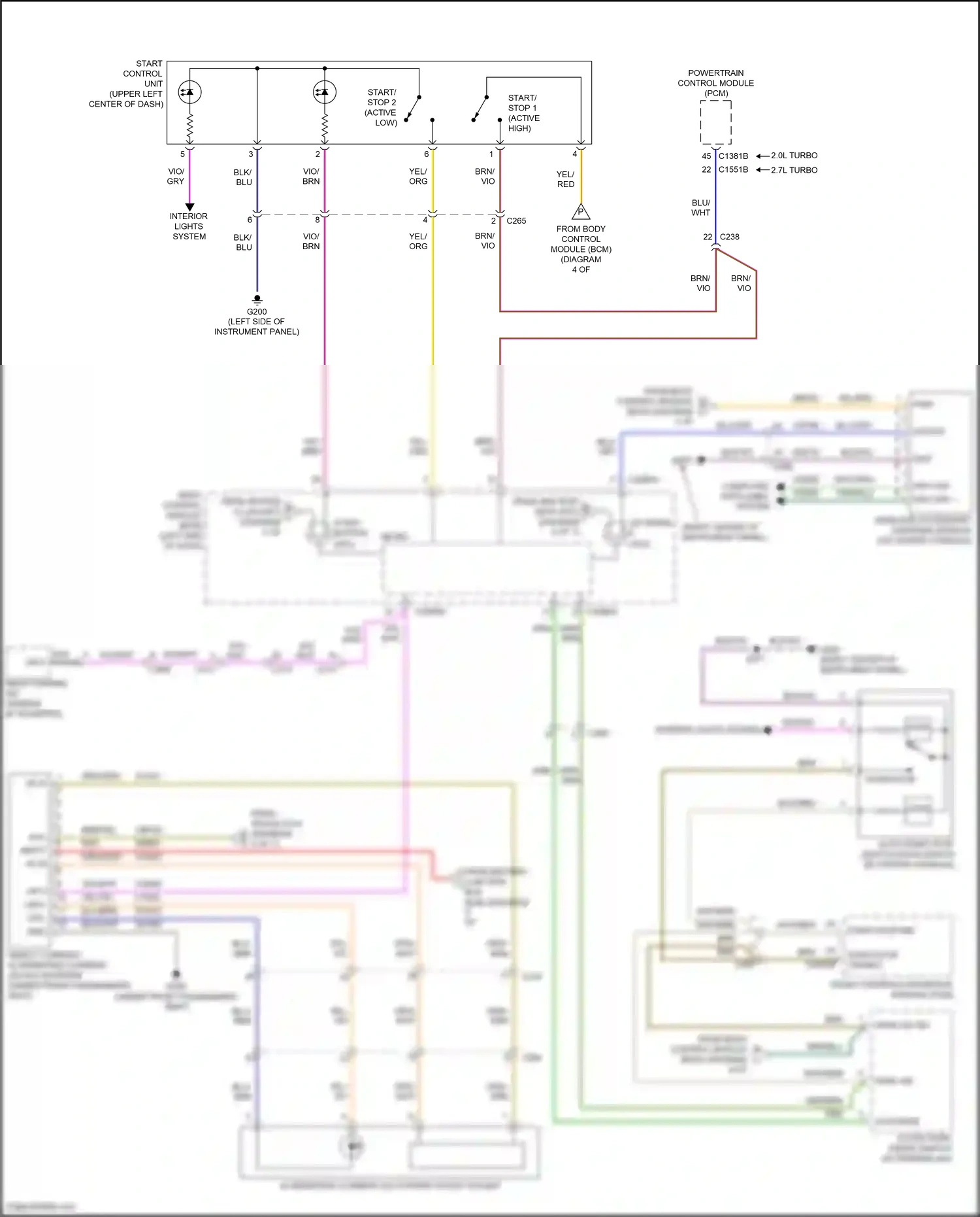 Wiring diagram blu for Ford Edge II facelift (2018-2023) (9 of 73)