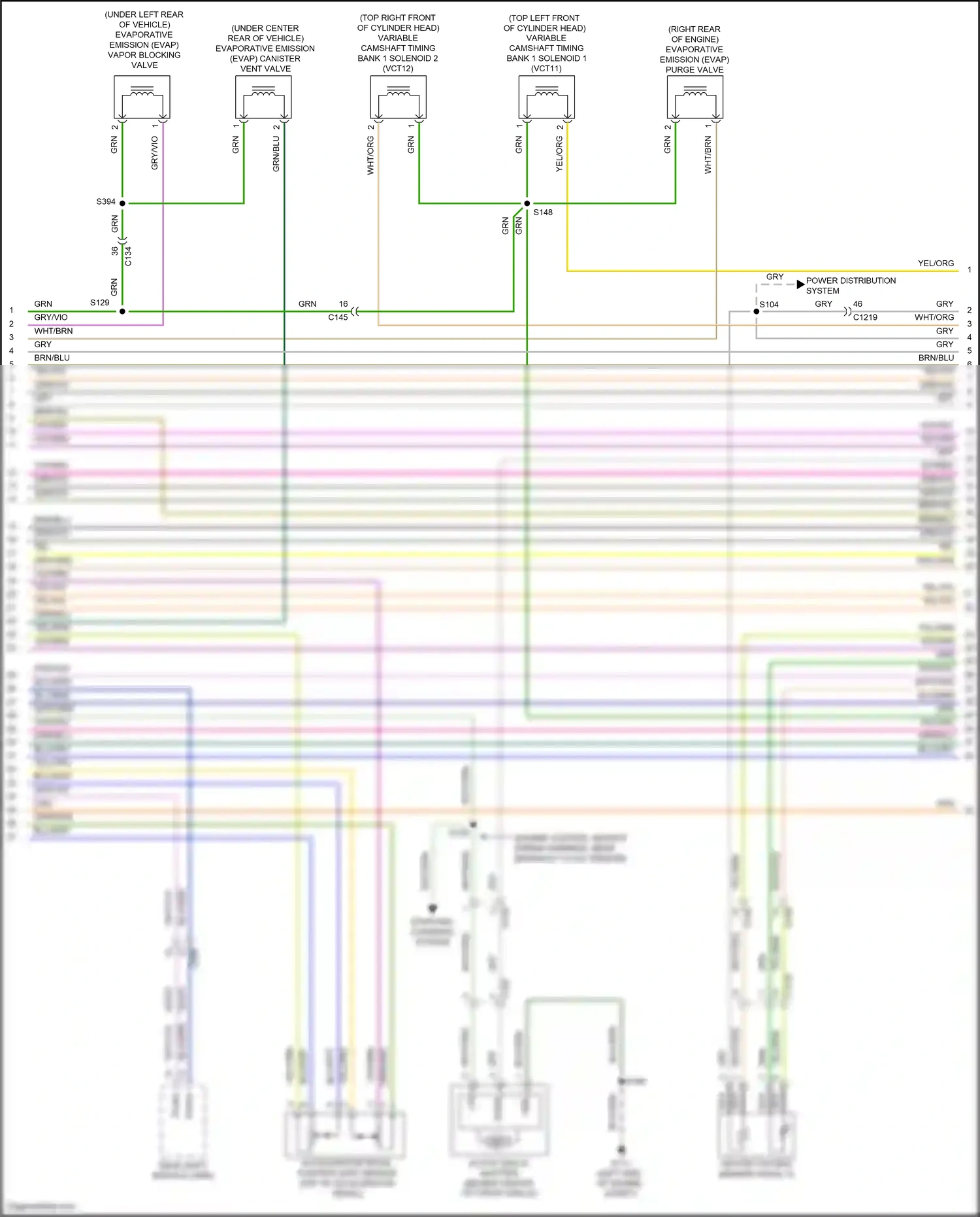 Wiring diagram blu/gry for Ford Edge II facelift (2018-2023) (46 of 63)
