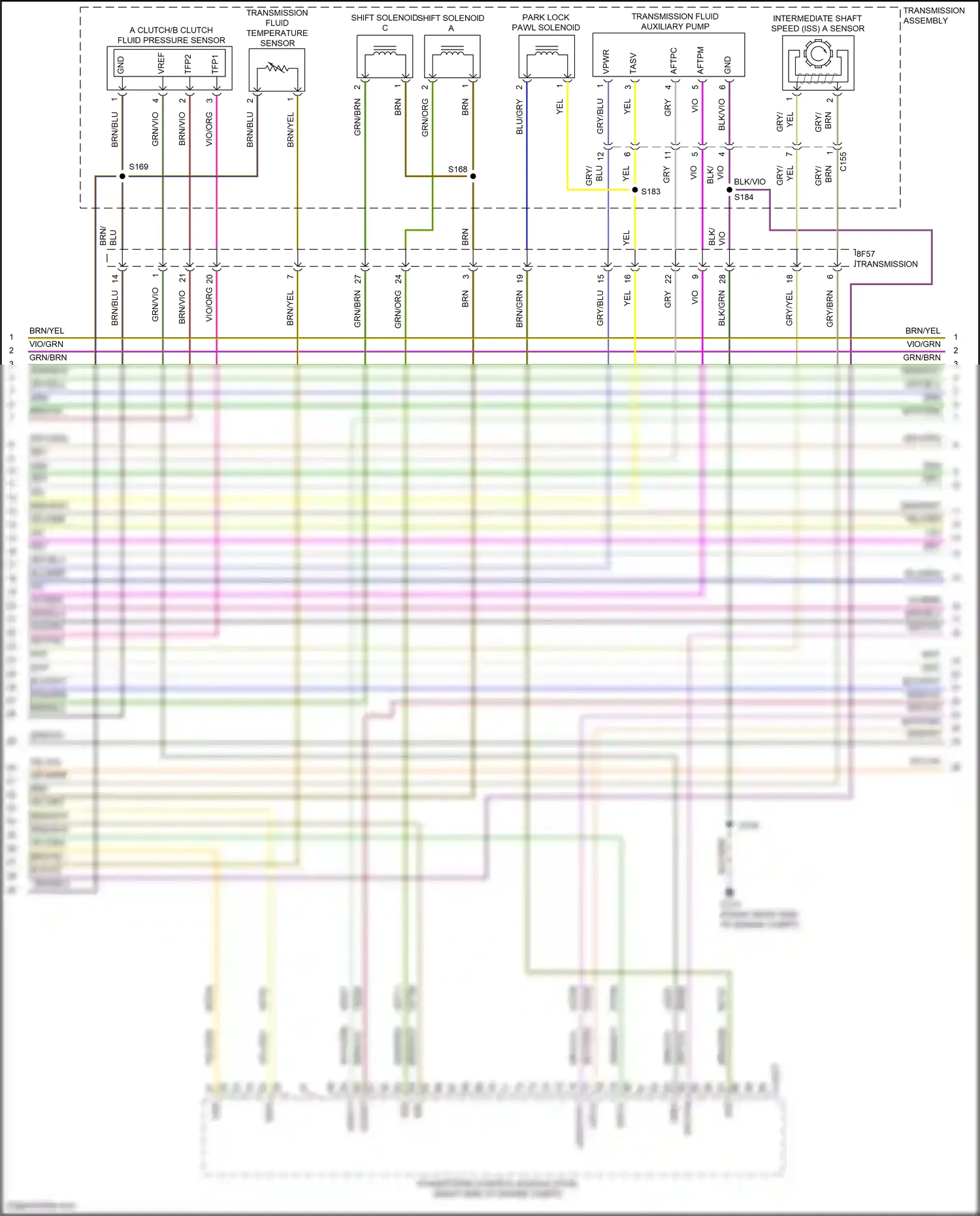 Wiring diagram blu/gry for Ford Edge II facelift (2018-2023) (60 of 63)