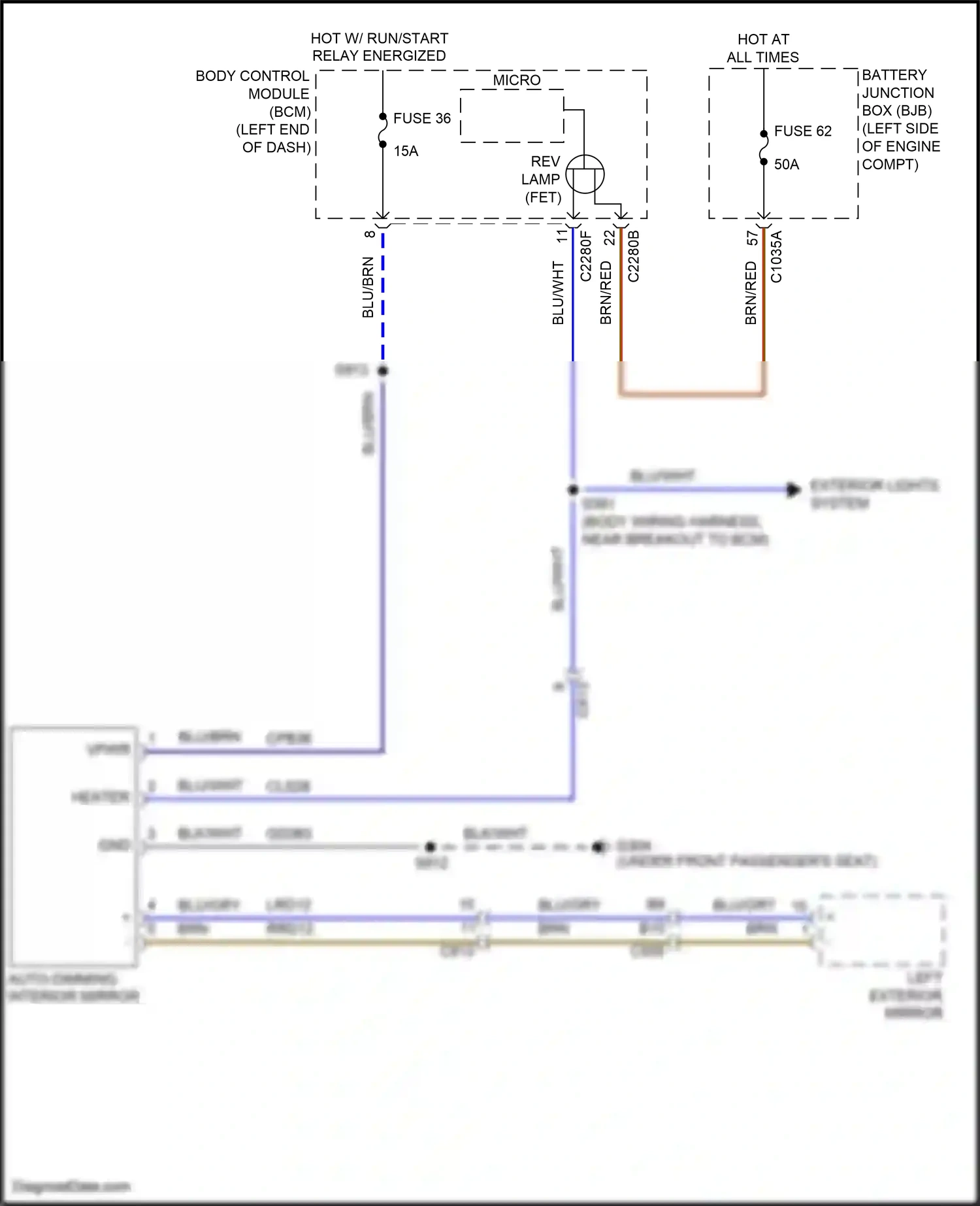 Wiring diagram blu/gry for Ford Edge II facelift (2018-2023) (17 of 63)