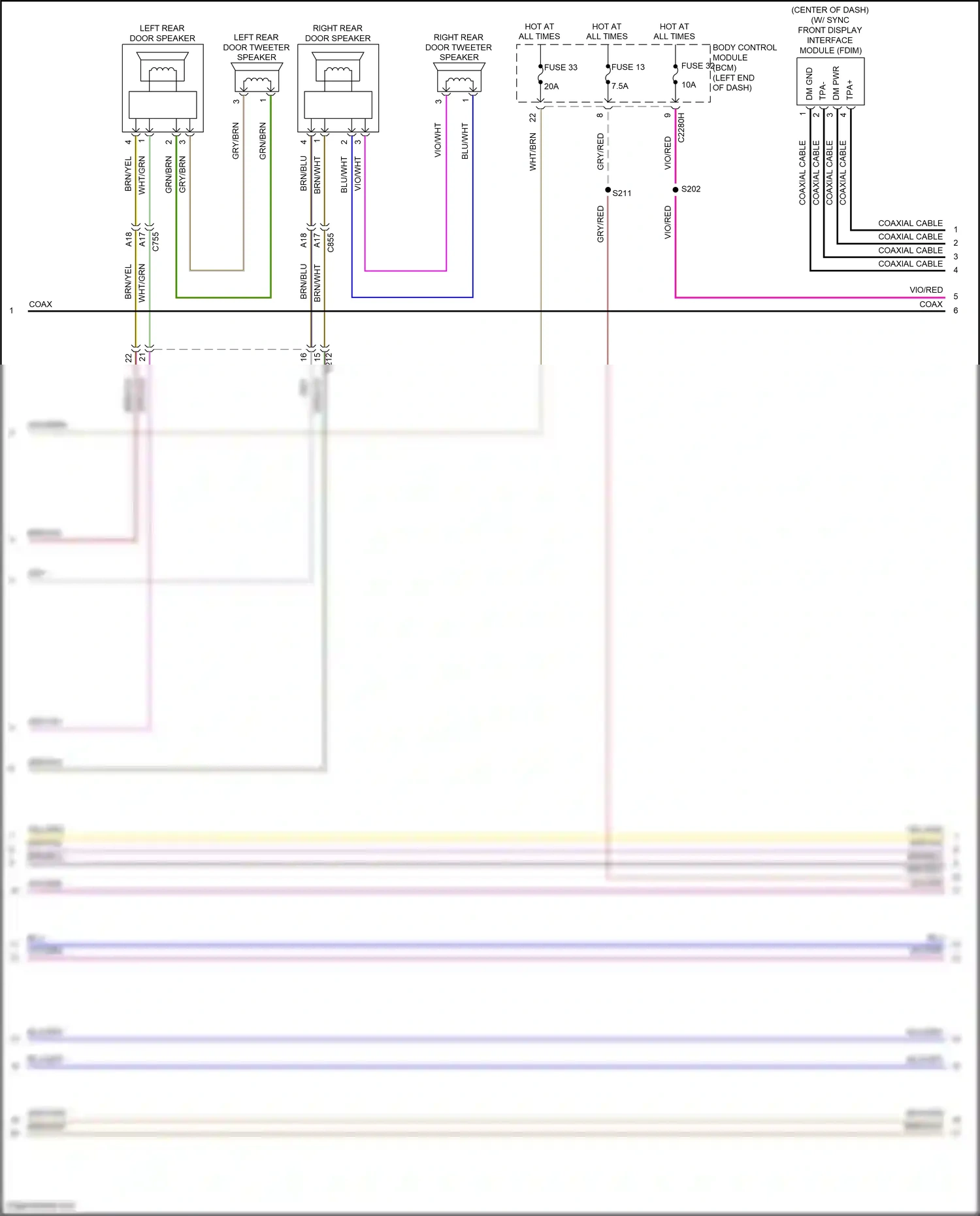 Wiring diagram blu/gry for Ford Edge II facelift (2018-2023) (9 of 63)