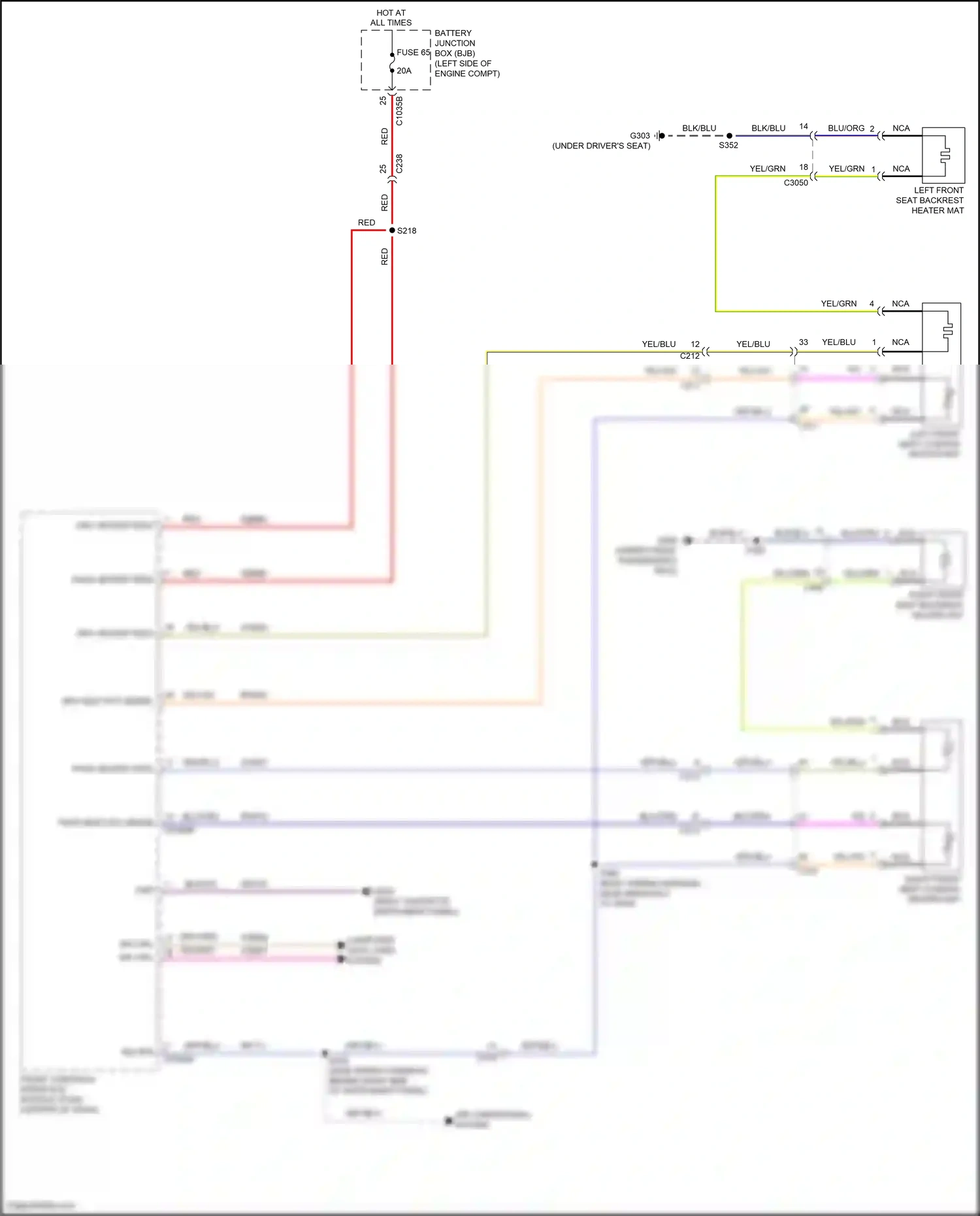 Wiring diagram blu/org for Ford Edge II facelift (2018-2023) (17 of 40)