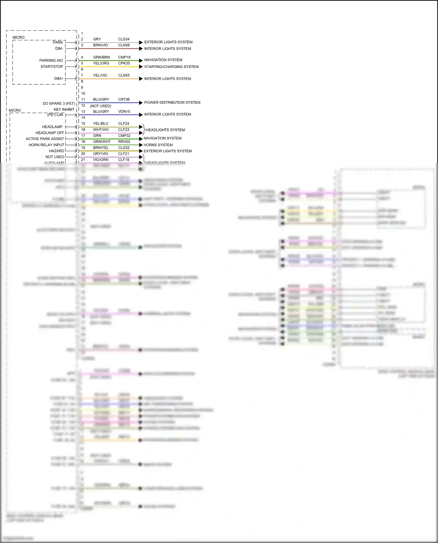 Wiring diagram brn for Ford Edge II facelift (2018-2023) (24 of 64)