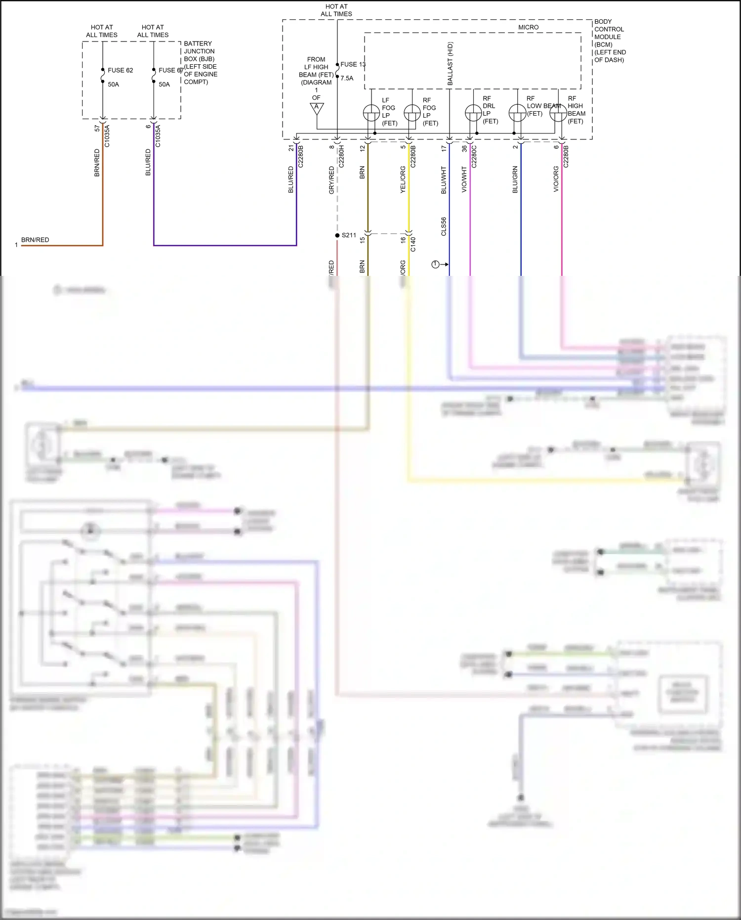 Wiring diagram brn for Ford Edge II facelift (2018-2023) (36 of 64)