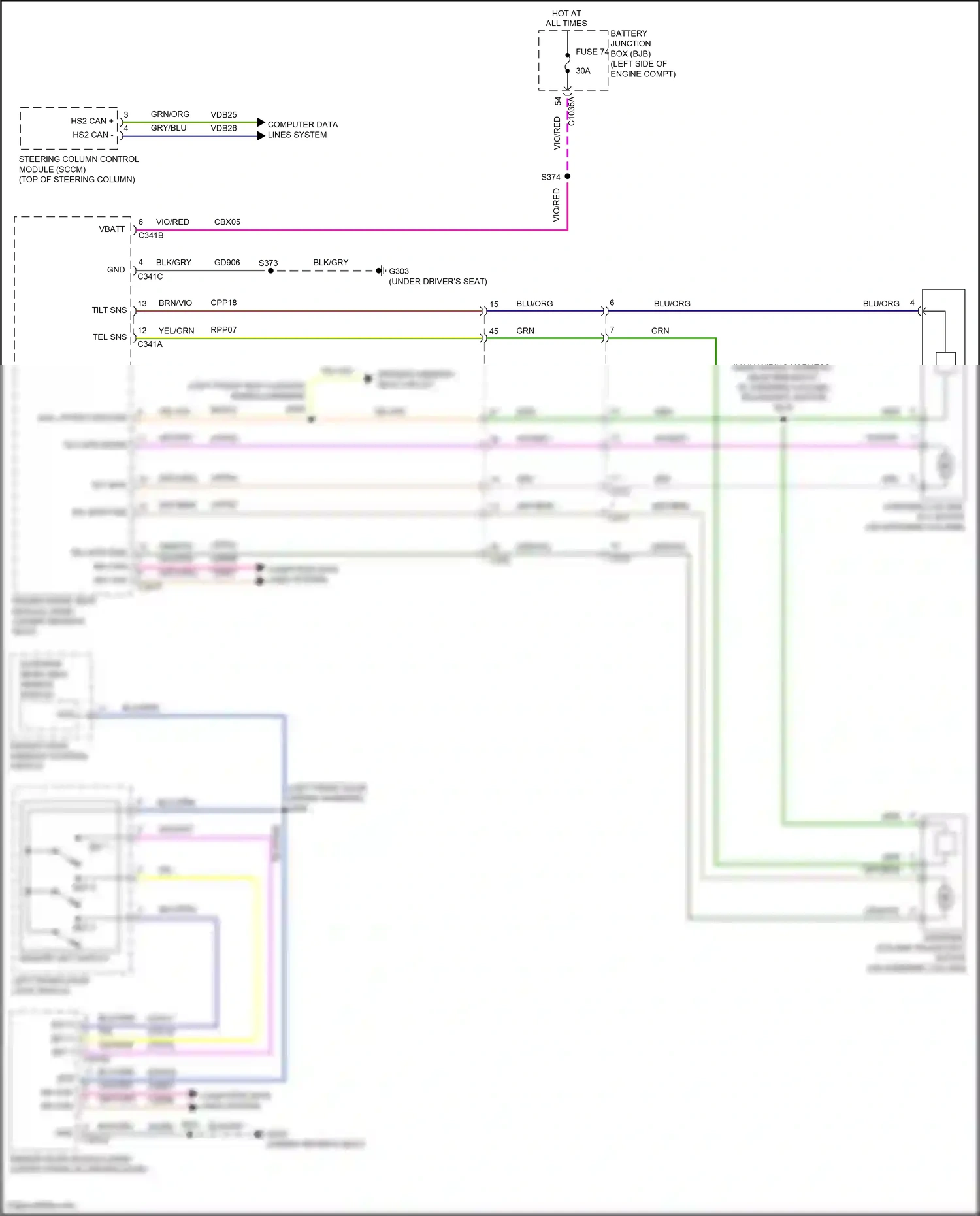 Wiring diagram computer data lines system for Ford Edge II facelift (2018-2023) (48 of 80)