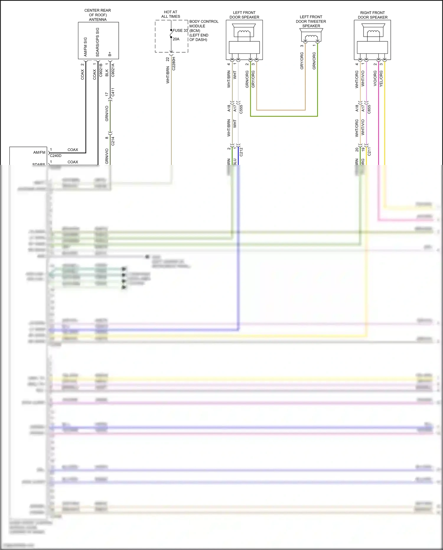 Wiring diagram computer data lines system for Ford Edge II facelift (2018-2023) (15 of 80)