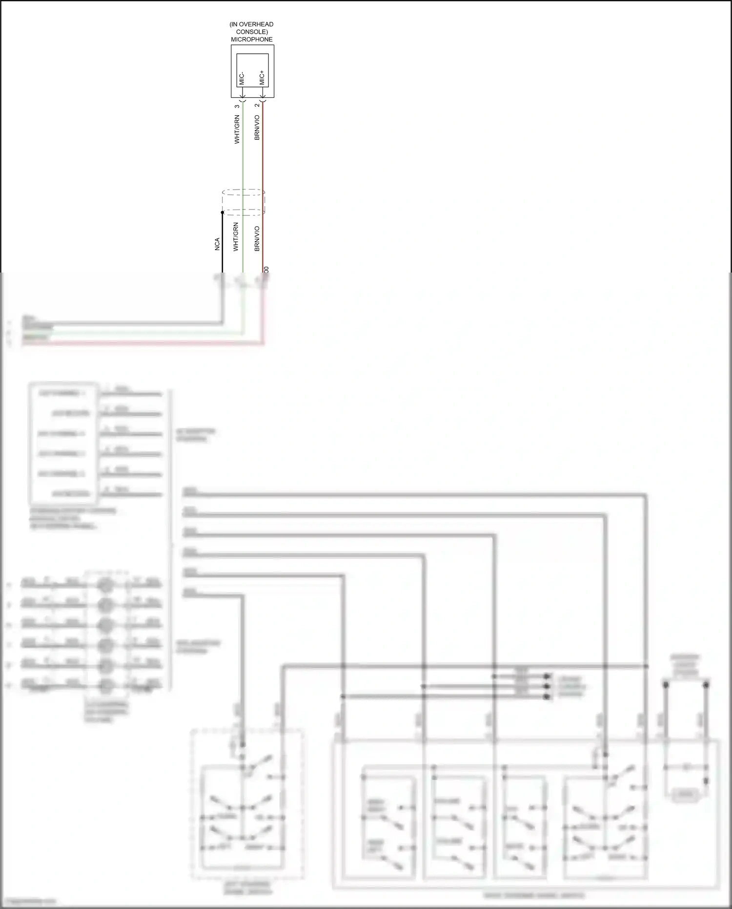 Wiring diagram cruise control system for Ford Edge II facelift (2018-2023) (1 of 7)