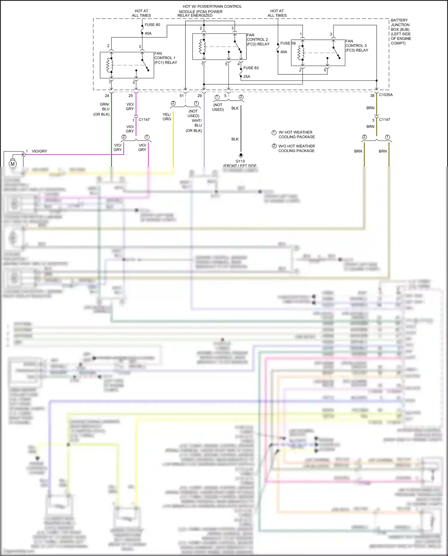 Wiring diagram engine controls system for Ford Edge II facelift (2018-2023) (3 of 7)