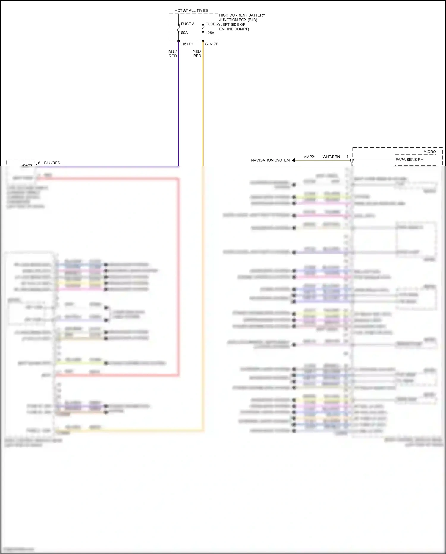 Wiring diagram fuse 3 for Ford Edge II facelift (2018-2023) (2 of 7)