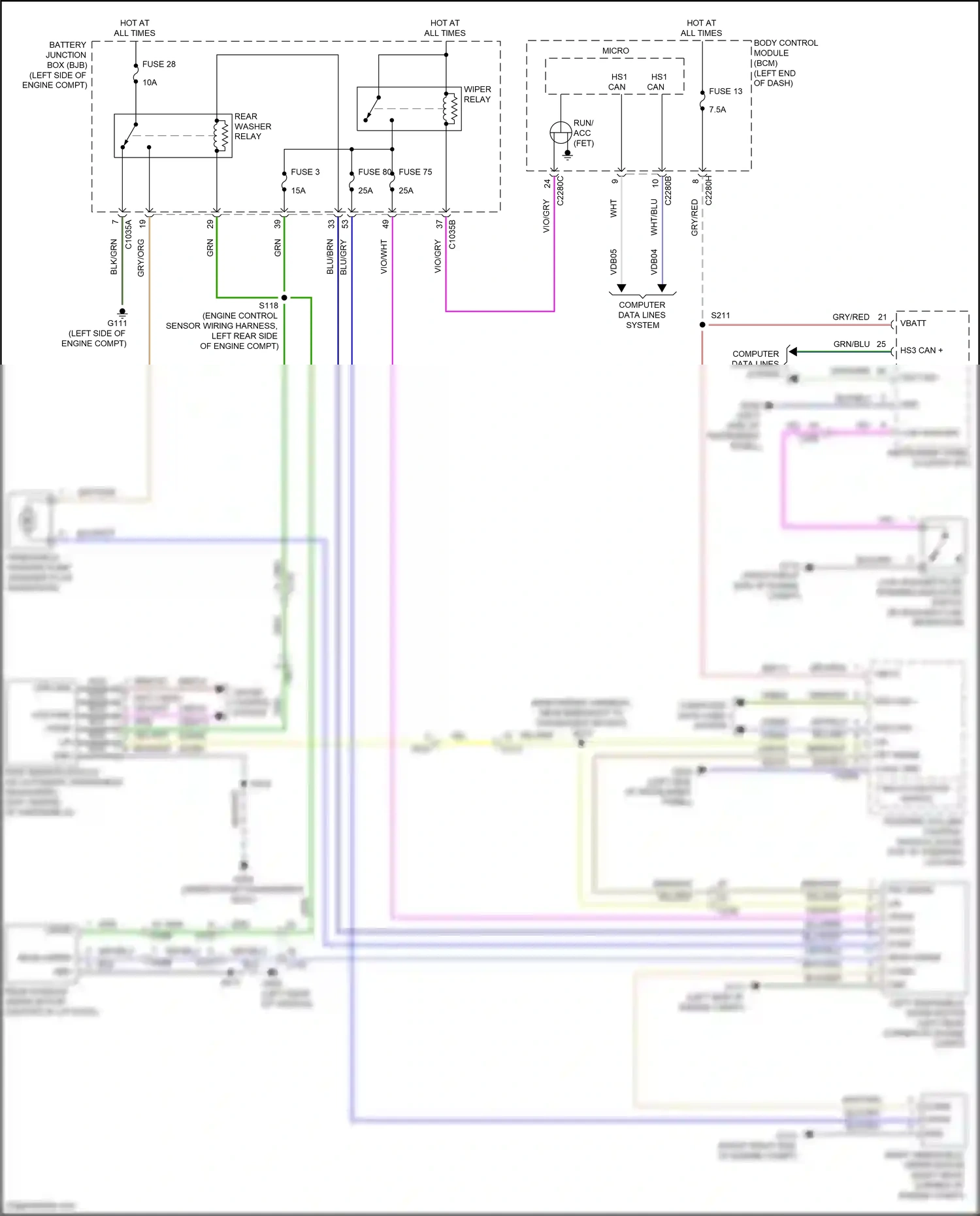 Wiring diagram logic gnd for Ford Edge II facelift (2018-2023) (8 of 8)