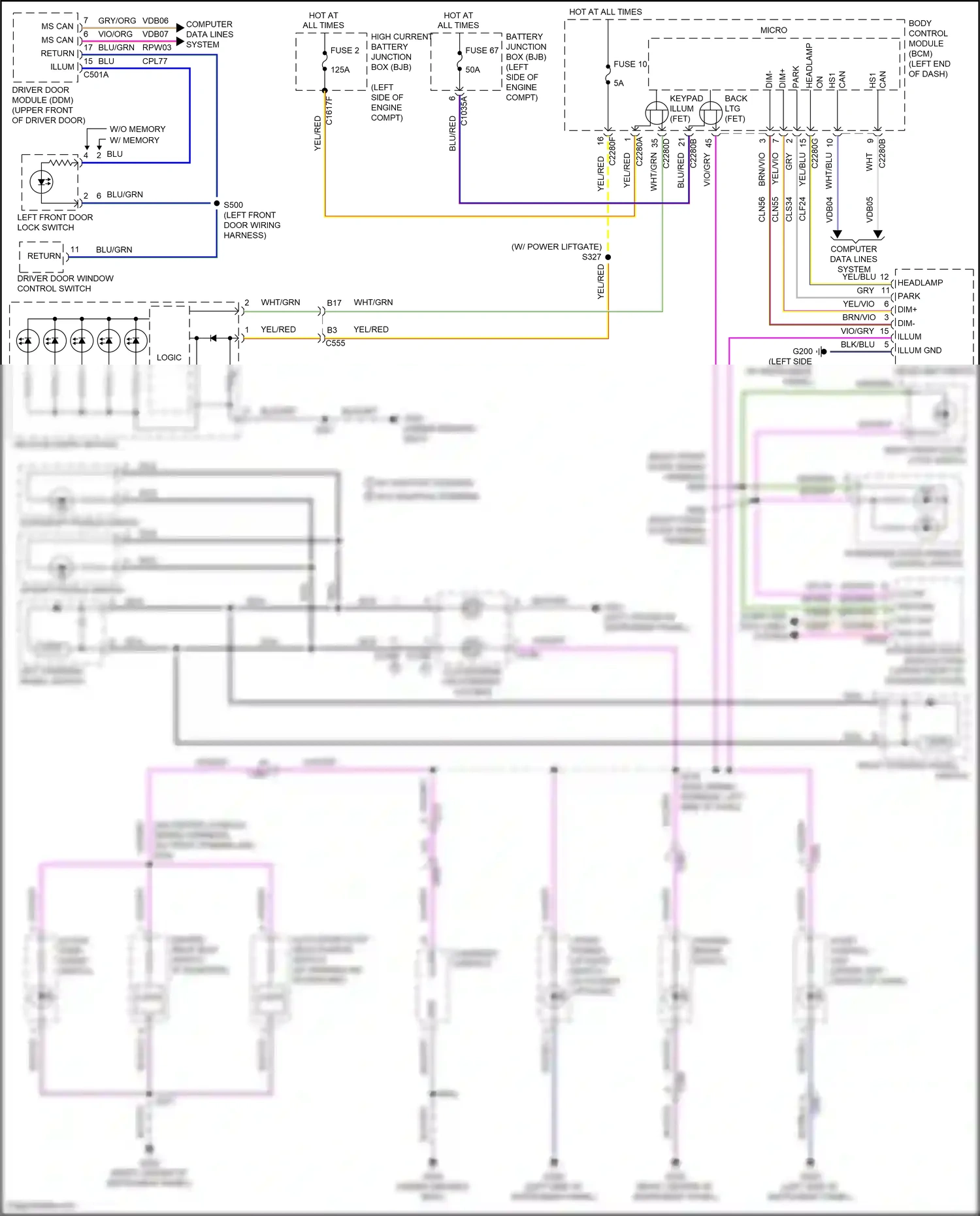 Wiring diagram micro - for Ford Edge II facelift (2018-2023) (16 of 45)