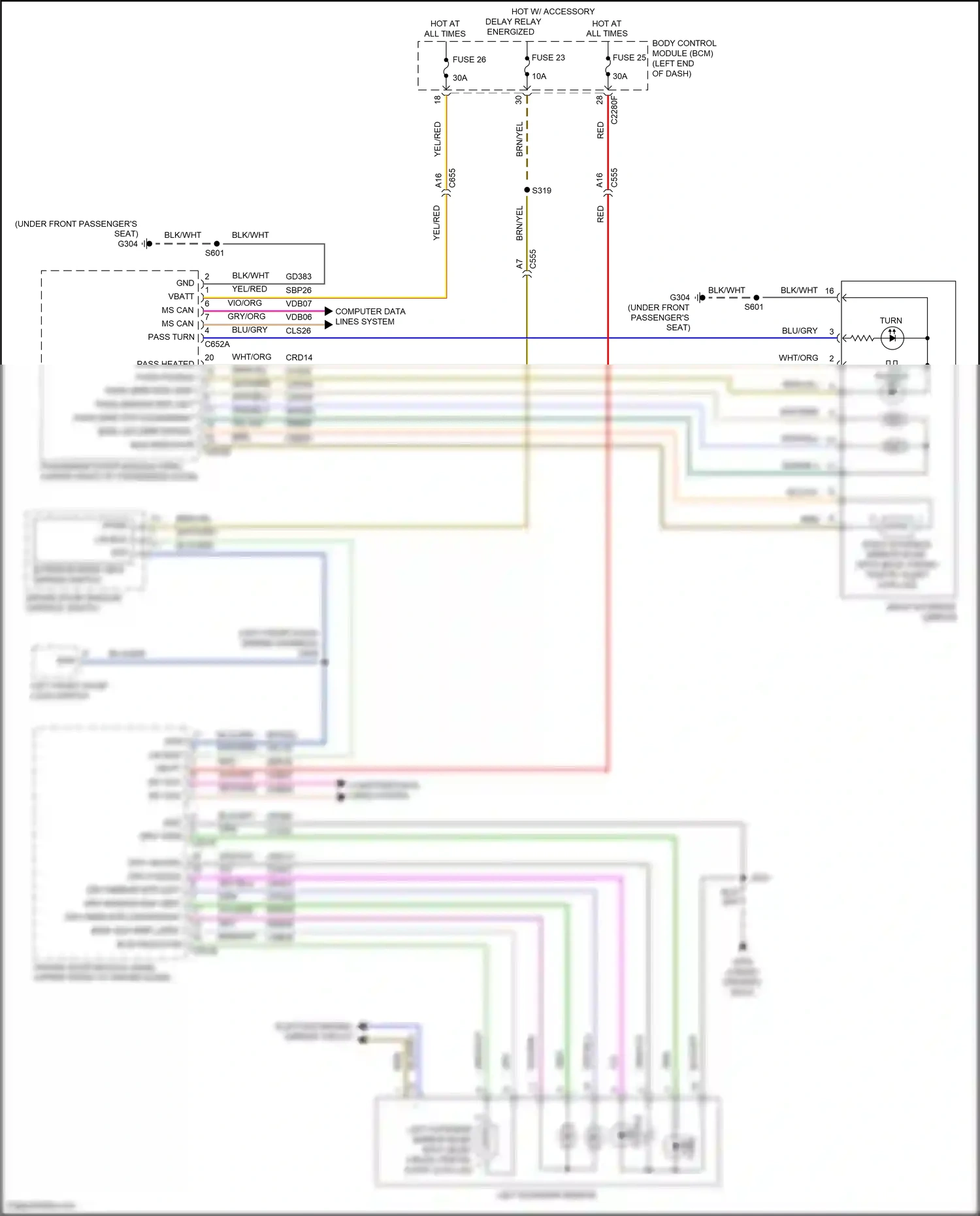 Wiring diagram ms can + for Ford Edge II facelift (2018-2023) (8 of 31)