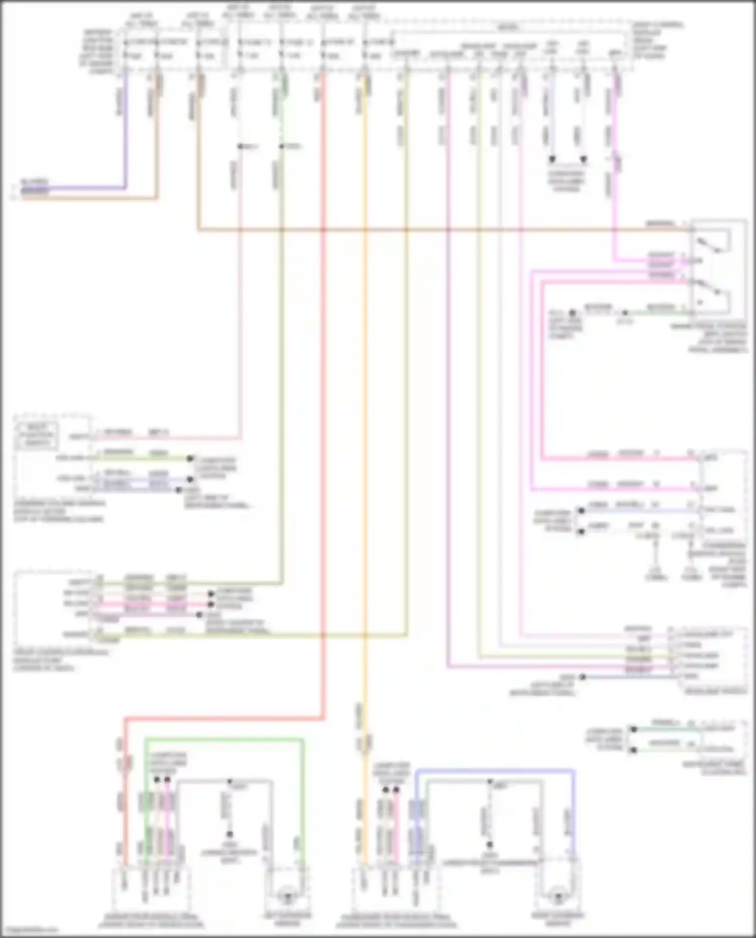 Wiring diagram multi- function switch for Ford Edge II facelift (2018-2023) (2 of 4)