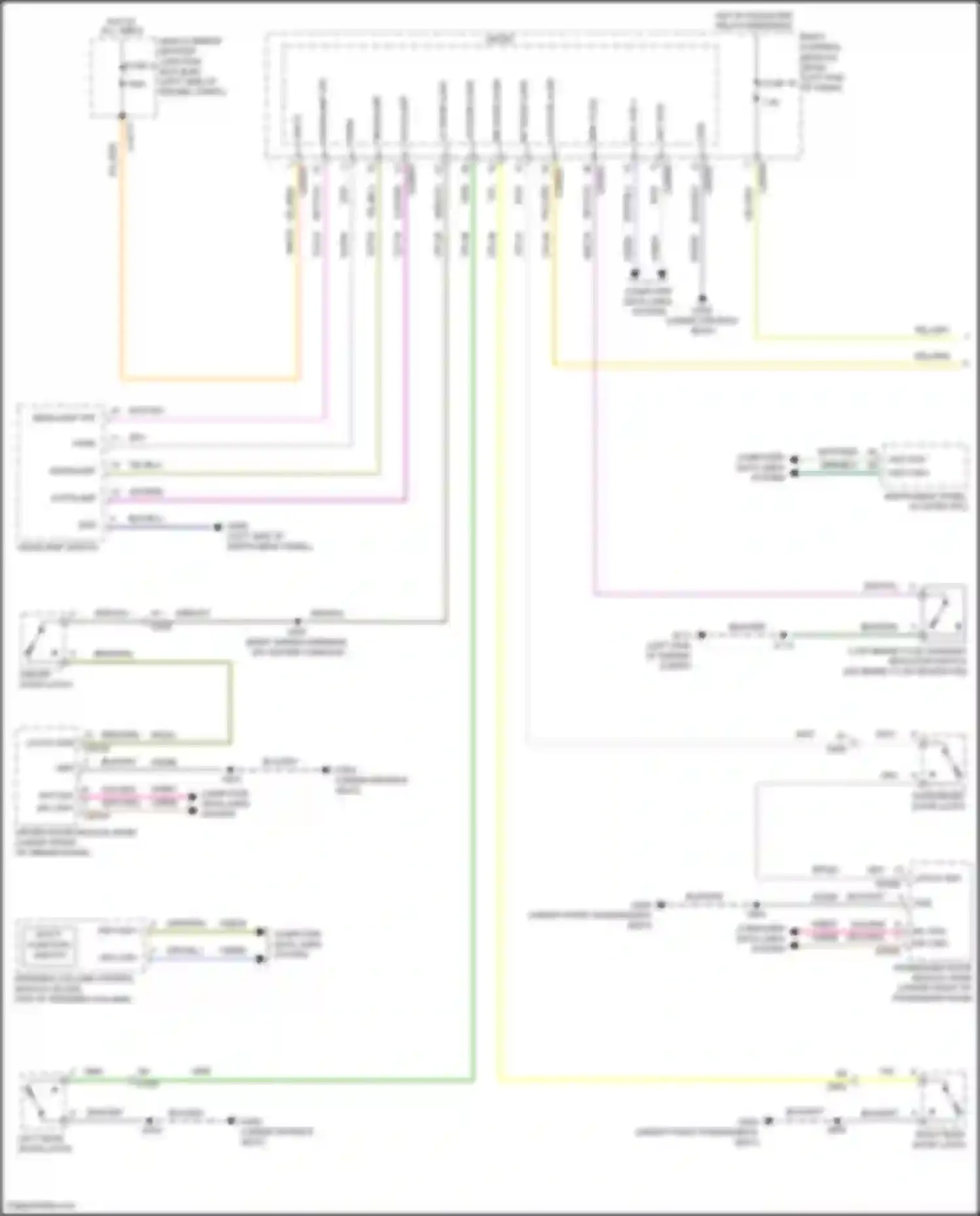 Wiring diagram multi- function switch for Ford Edge II facelift (2018-2023) (1 of 4)