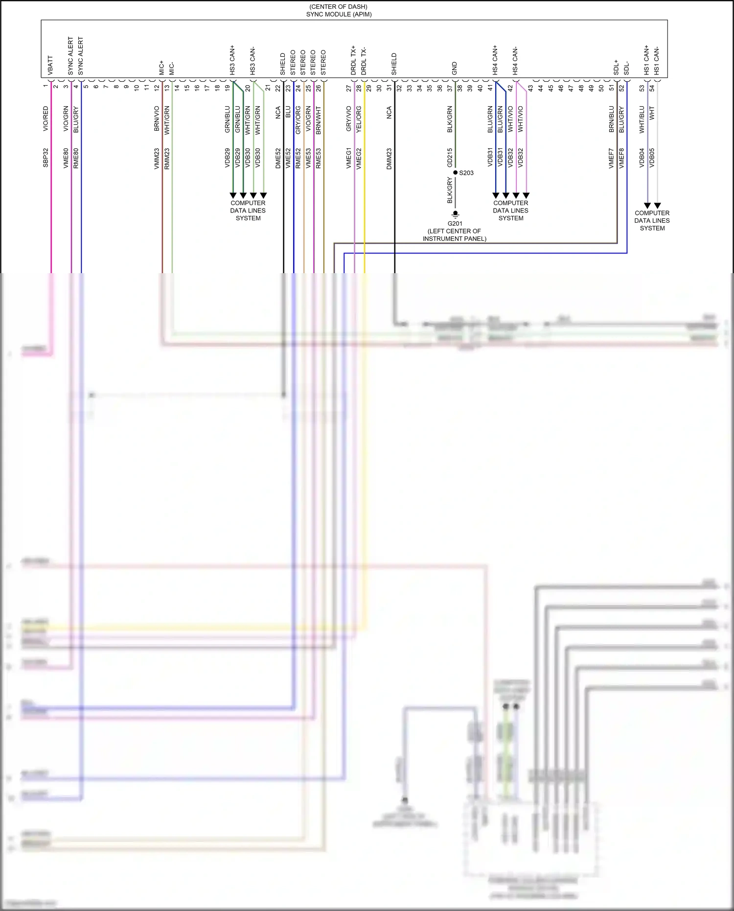 Wiring diagram nca for Ford Edge II facelift (2018-2023) (15 of 67)