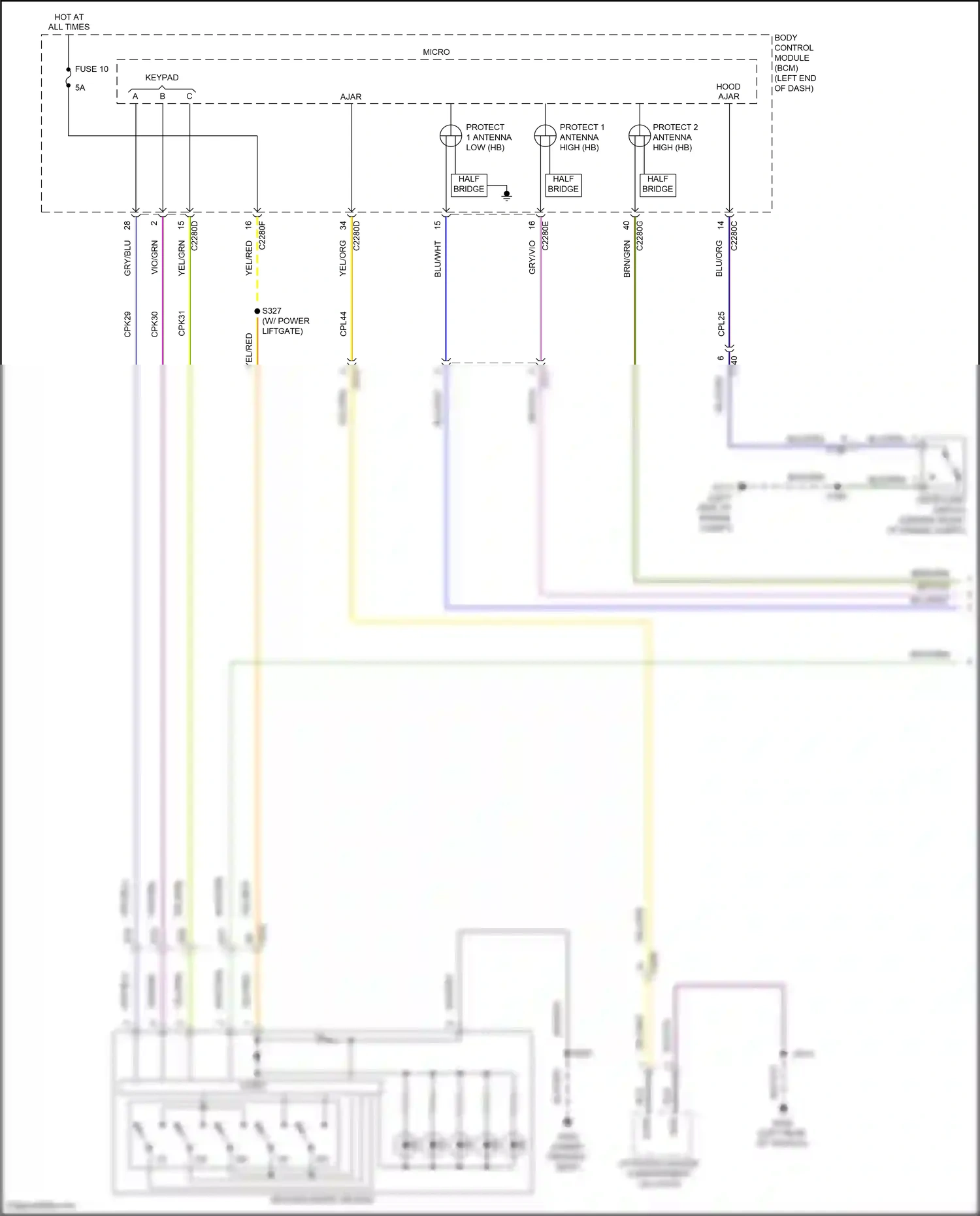 Wiring diagram nca for Ford Edge II facelift (2018-2023) (32 of 67)