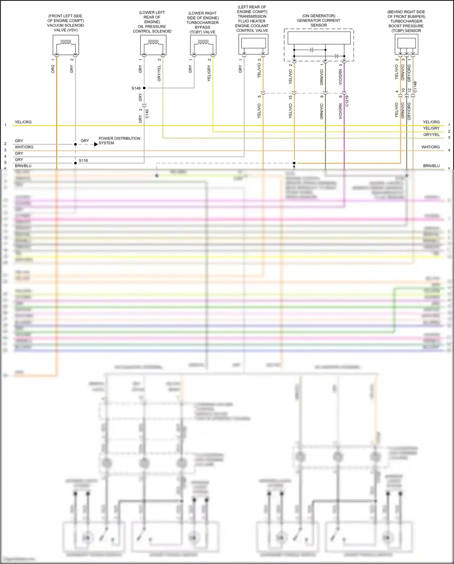Wiring diagram power distribution system for Ford Edge II facelift (2018-2023) (15 of 17)
