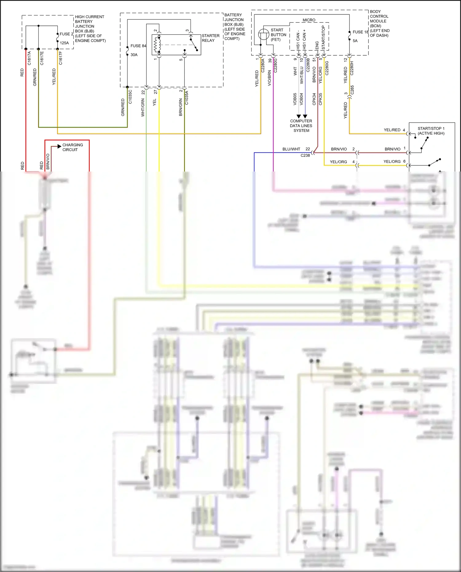 Wiring diagram red for Ford Edge II facelift (2018-2023) (18 of 34)