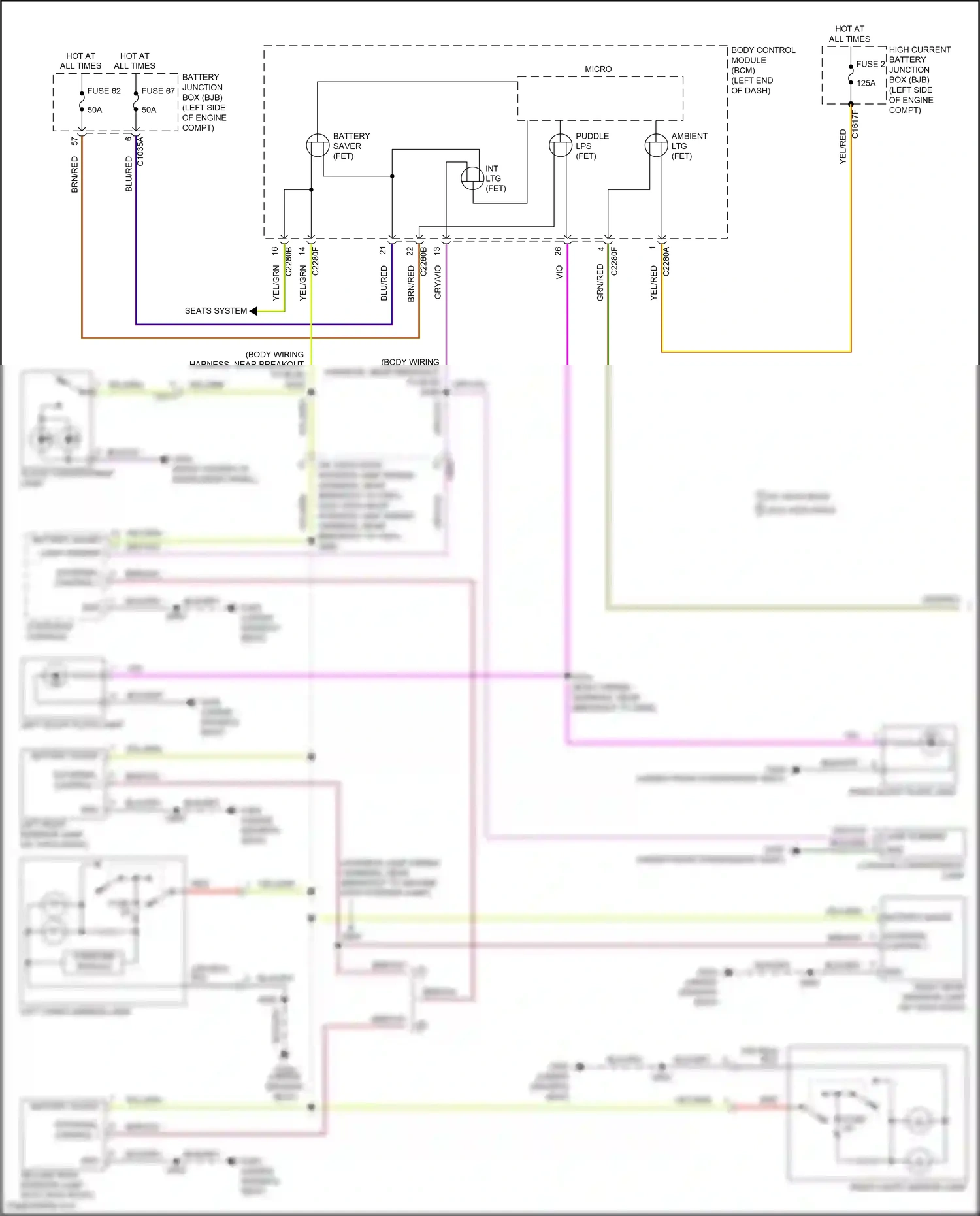 Wiring diagram red for Ford Edge II facelift (2018-2023) (15 of 34)