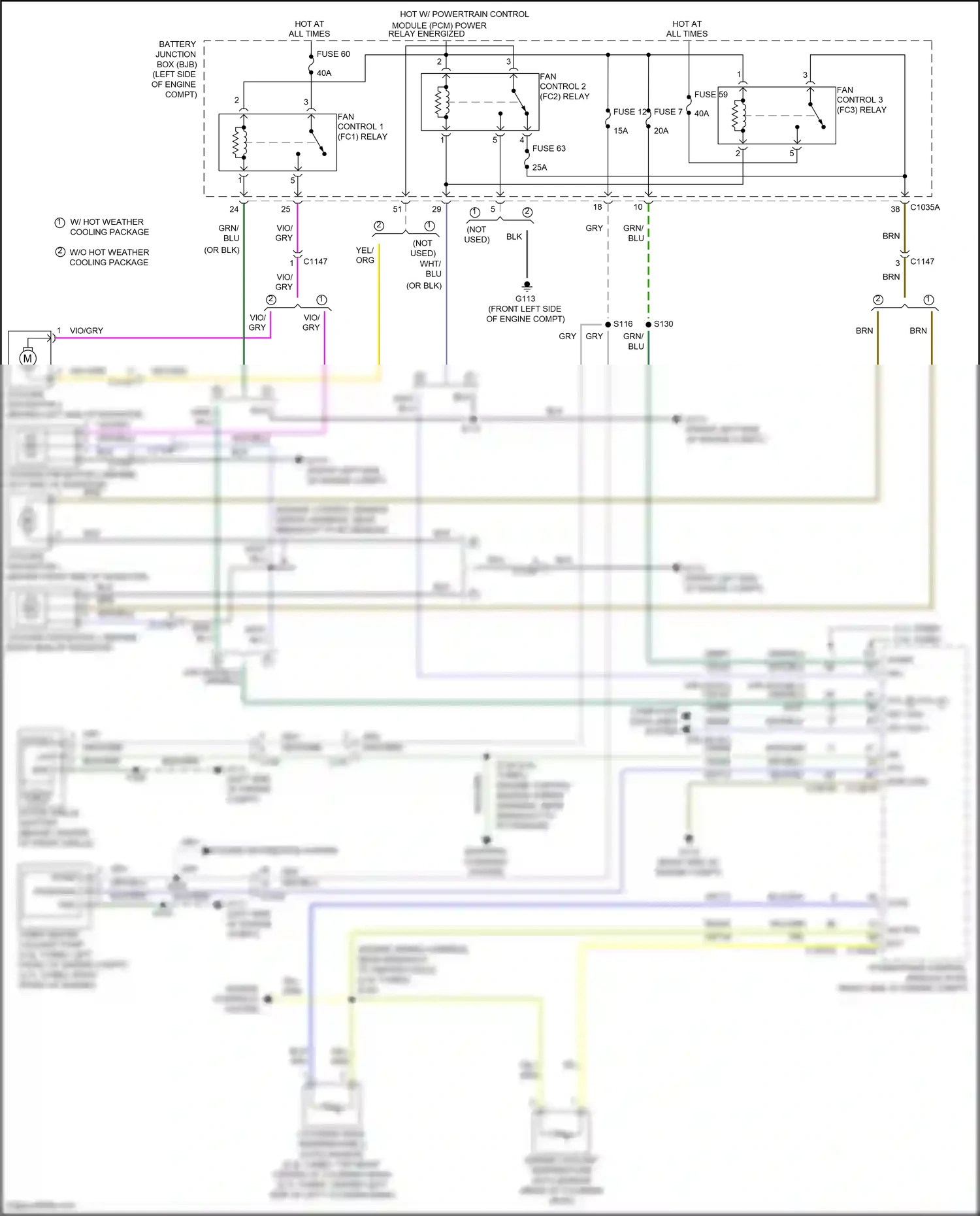 Wiring diagram starting/ charging system for Ford Edge II facelift (2018-2023) (2 of 3)