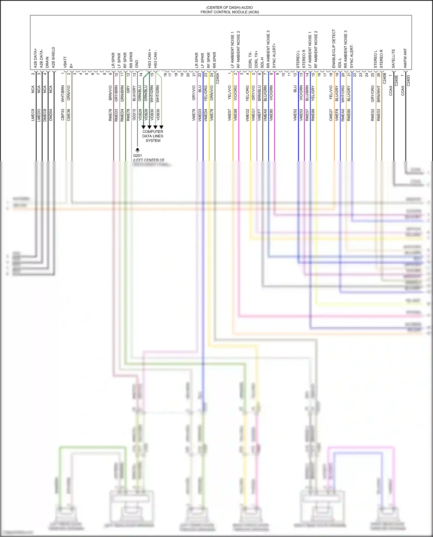 Wiring diagram sync alert - for Ford Edge II facelift (2018-2023) (1 of 12)