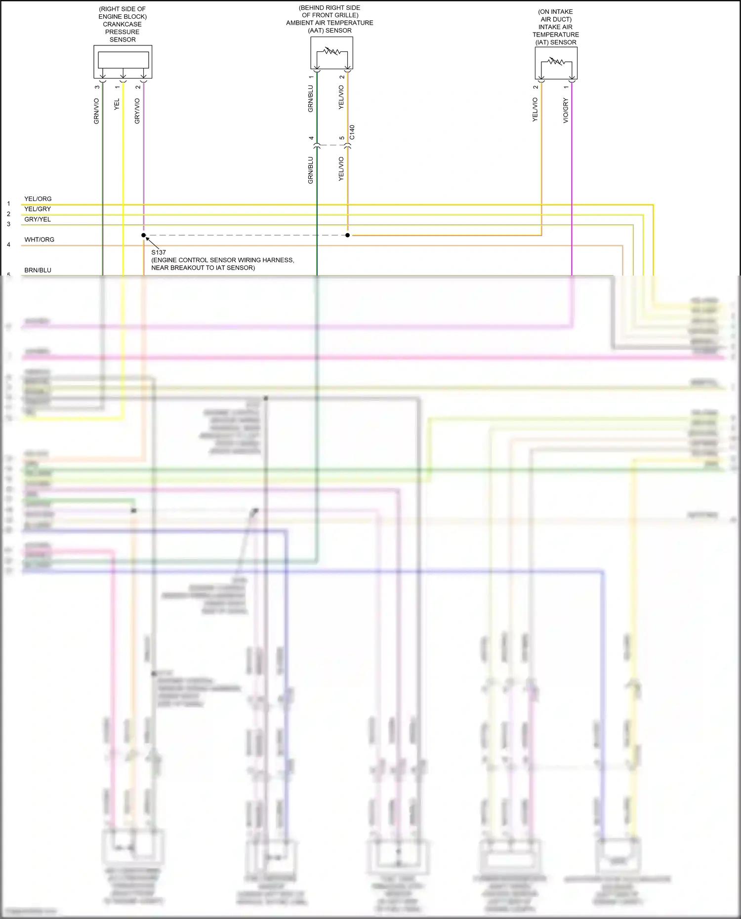 Wiring diagram vio/org for Ford Edge II facelift (2018-2023) (56 of 78)