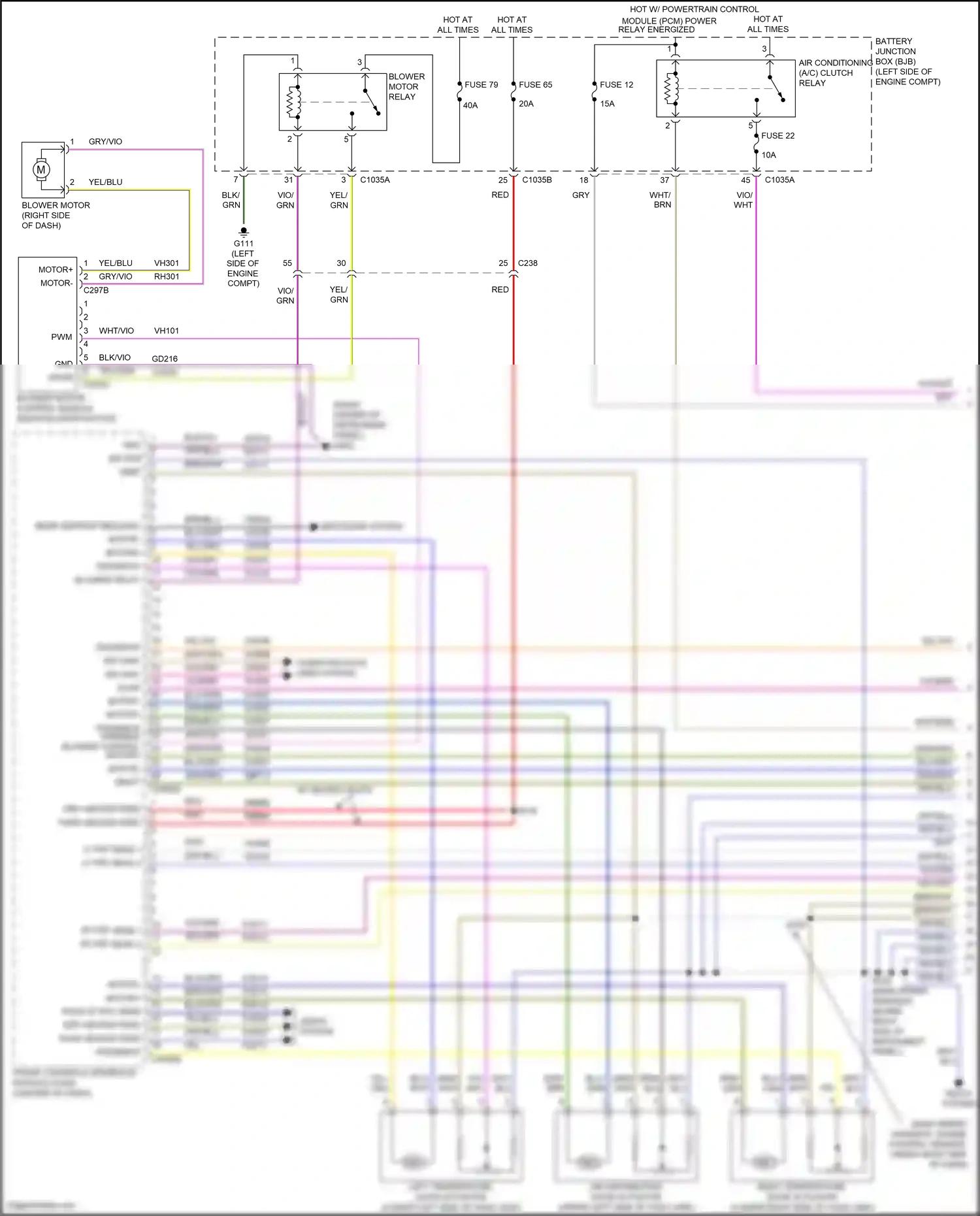 Wiring diagram vio/wht for Ford Edge II facelift (2018-2023) (12 of 51)