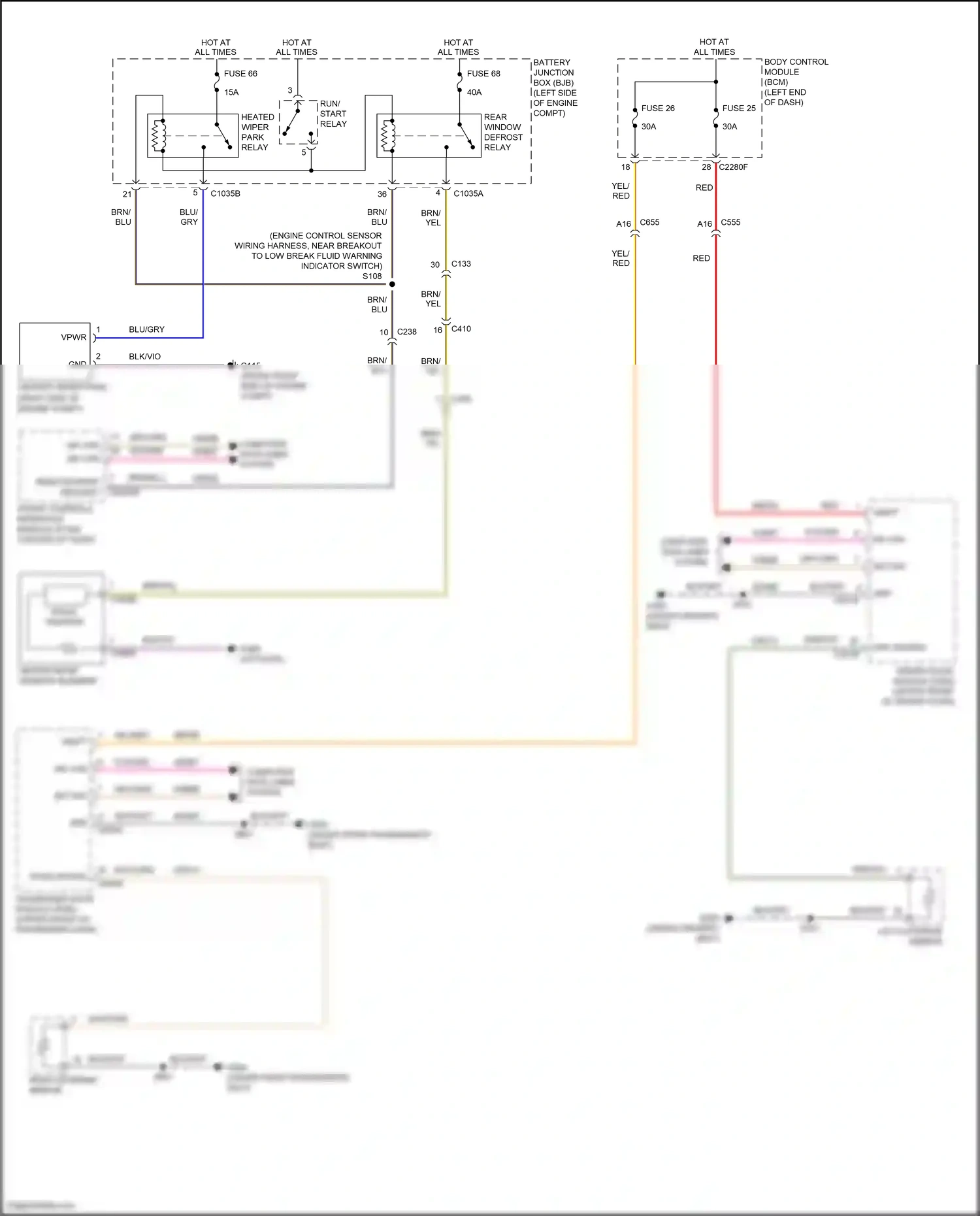 Wiring diagram wave trapper for Ford Edge II facelift (2018-2023) (1 of 1)