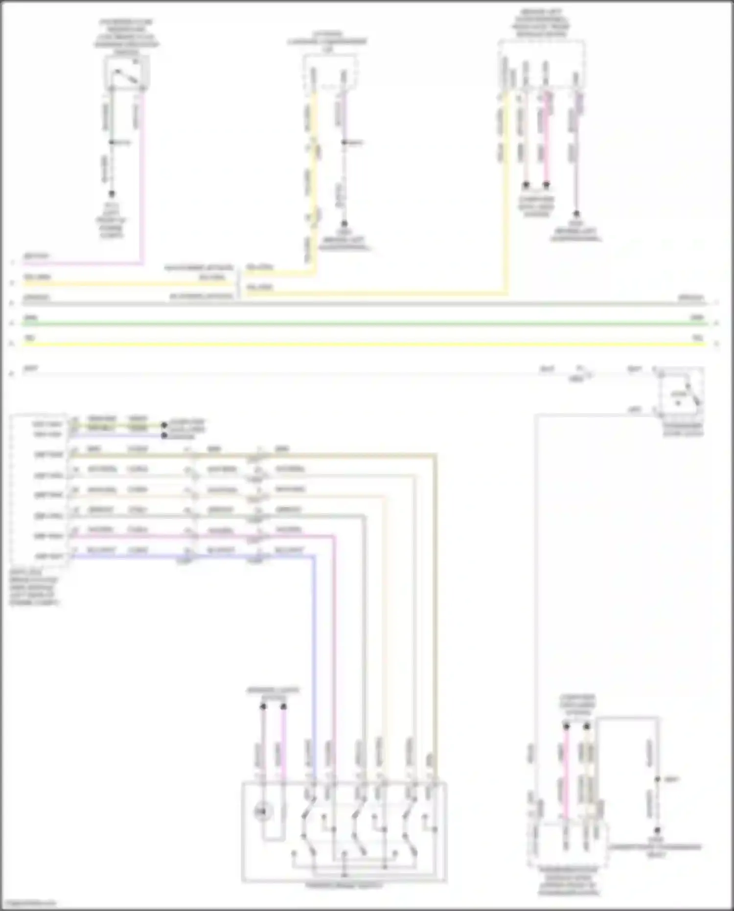 Edge Ford II (2015-2018): Instrument cluster circuit (2 of 3)