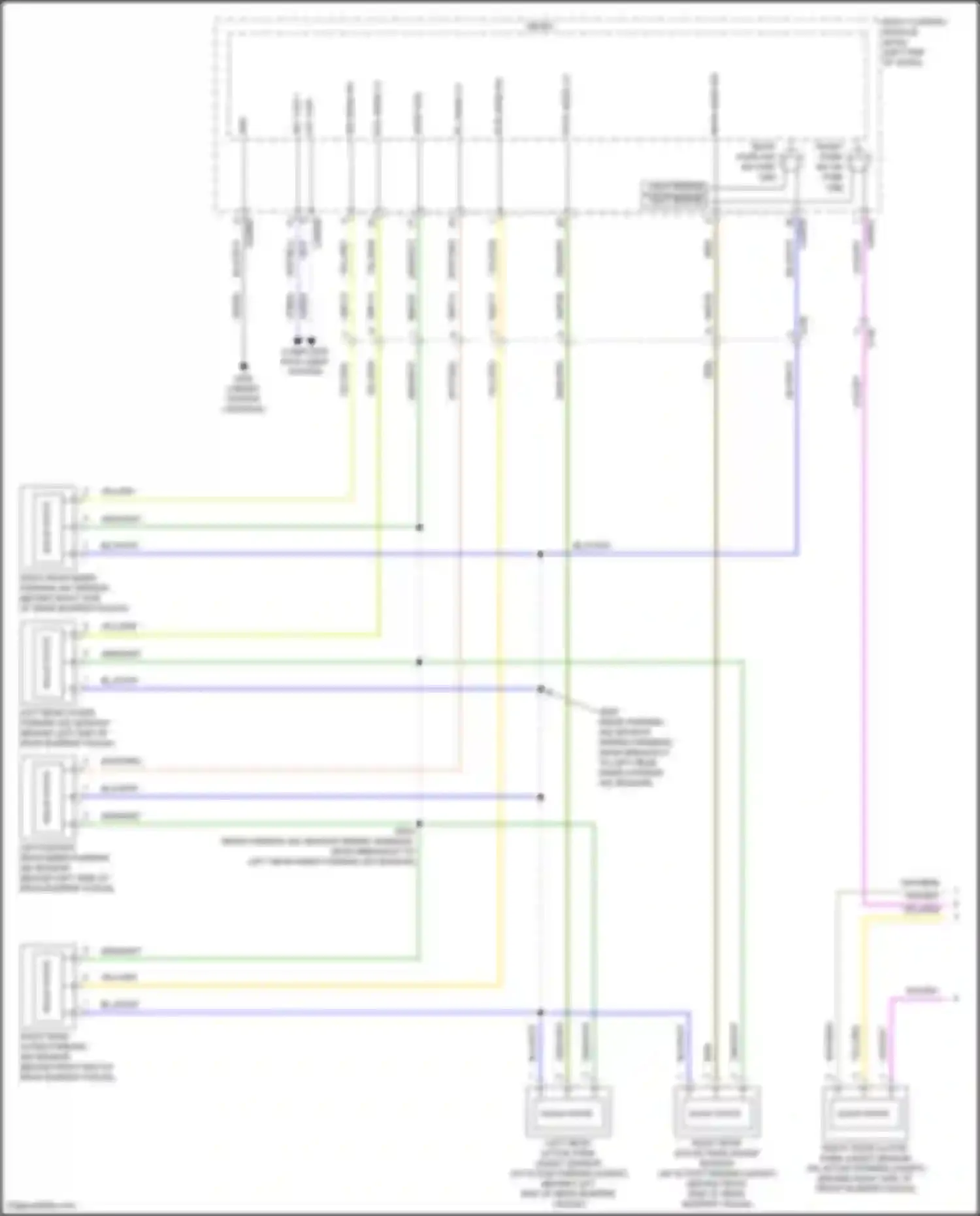 Edge Ford II (2015-2018): Parking assistant circuit (1 of 2)