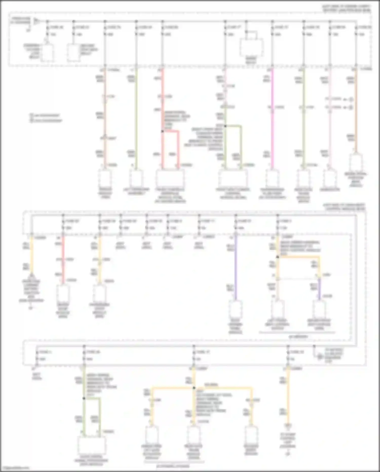 Edge Ford II (2015-2018): Power distribution circuit (4 of 7)