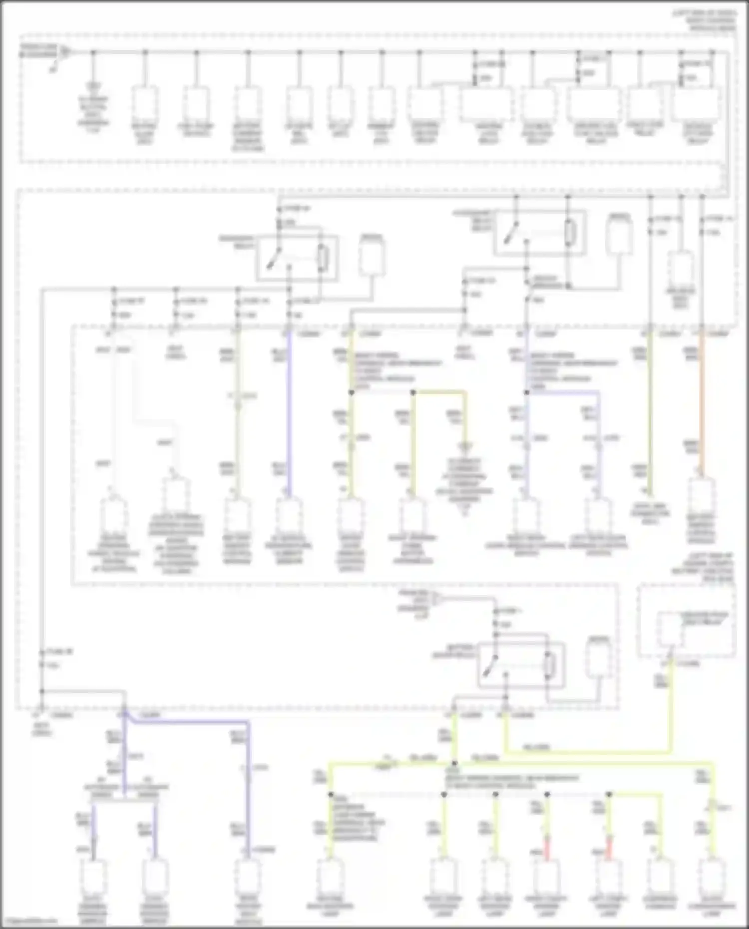 Edge Ford II (2015-2018): Power distribution circuit (5 of 7)