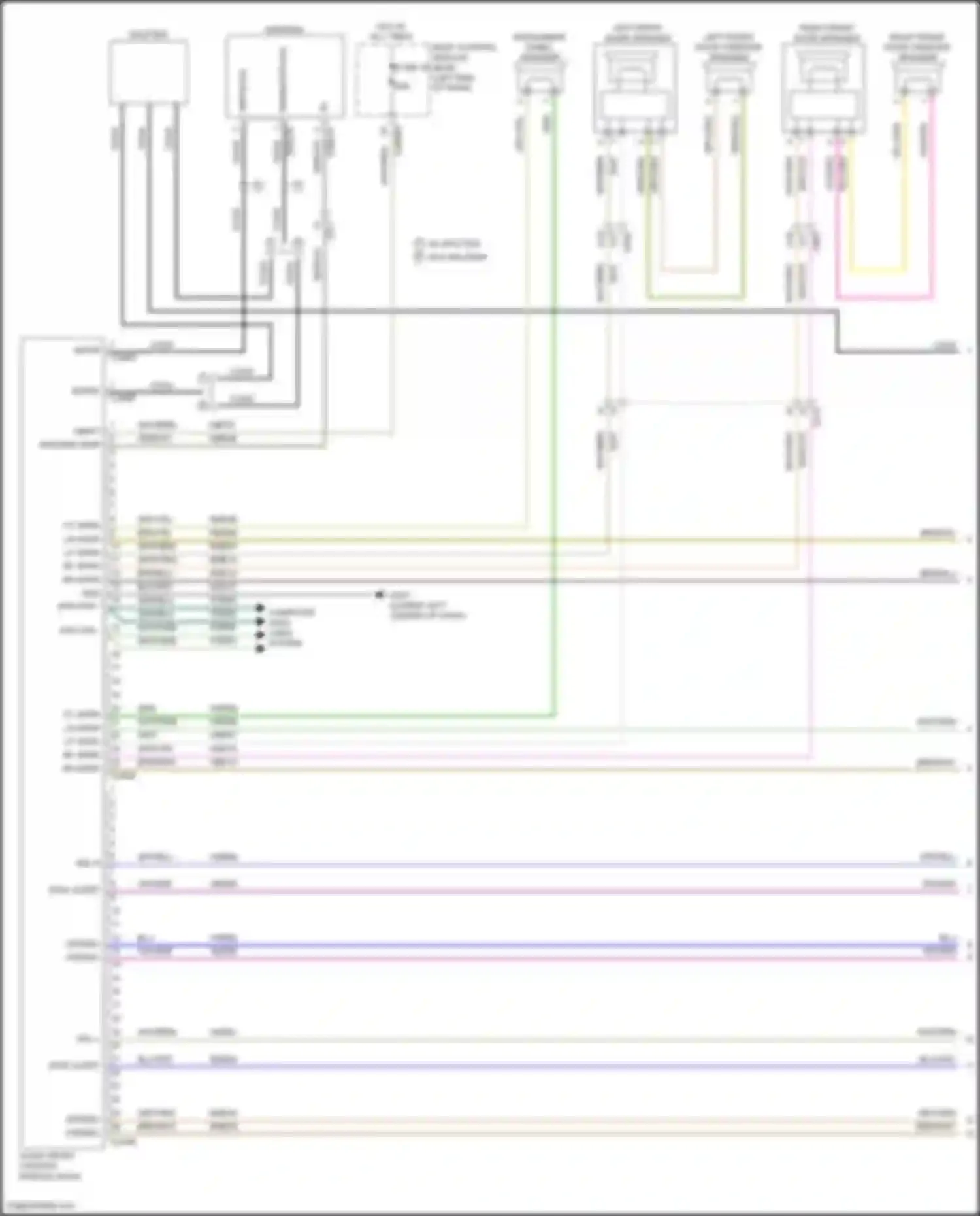 Edge Ford II (2015-2018): Radio circuit, w/o sony w/ touch screen (1 of 4)