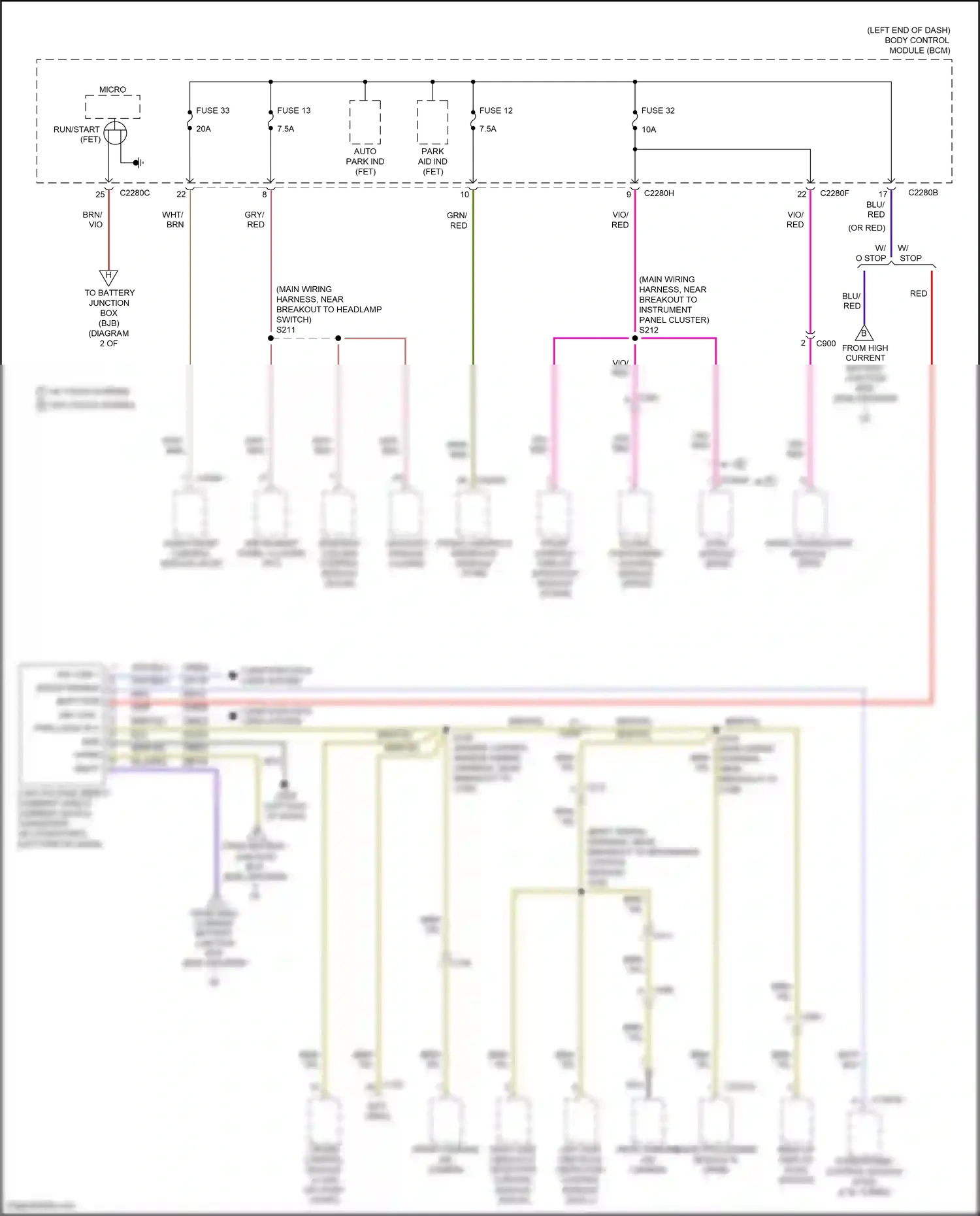 Wiring diagram blk for Ford Edge II (2015-2018) (5 of 51)