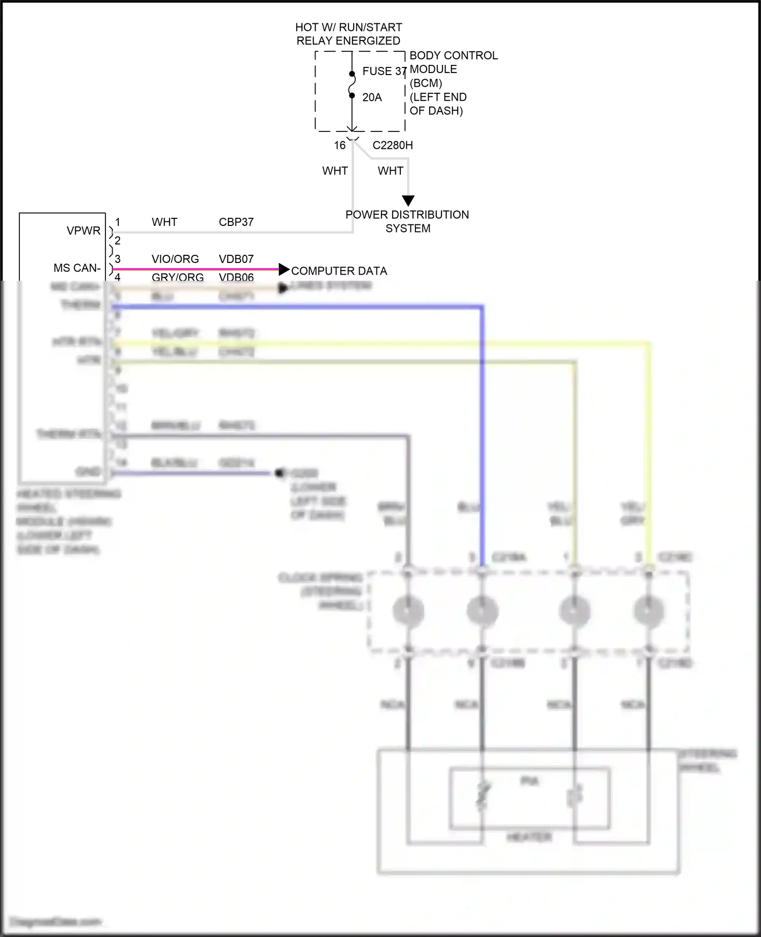 Wiring diagram blk/blu for Ford Edge II (2015-2018) (25 of 33)